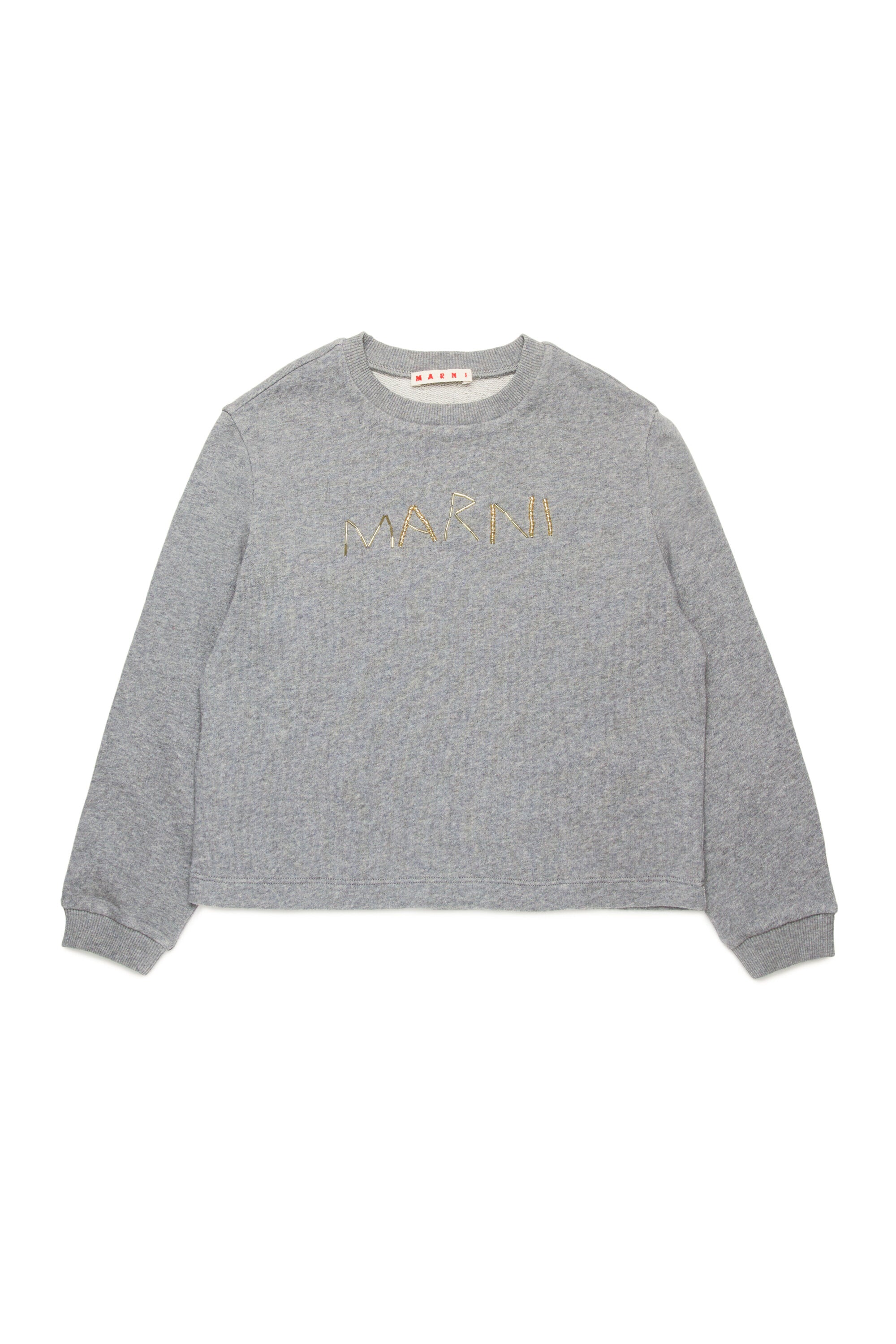 Crew-neck sweatshirt with baguette logo