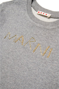 Crew-neck sweatshirt with baguette logo