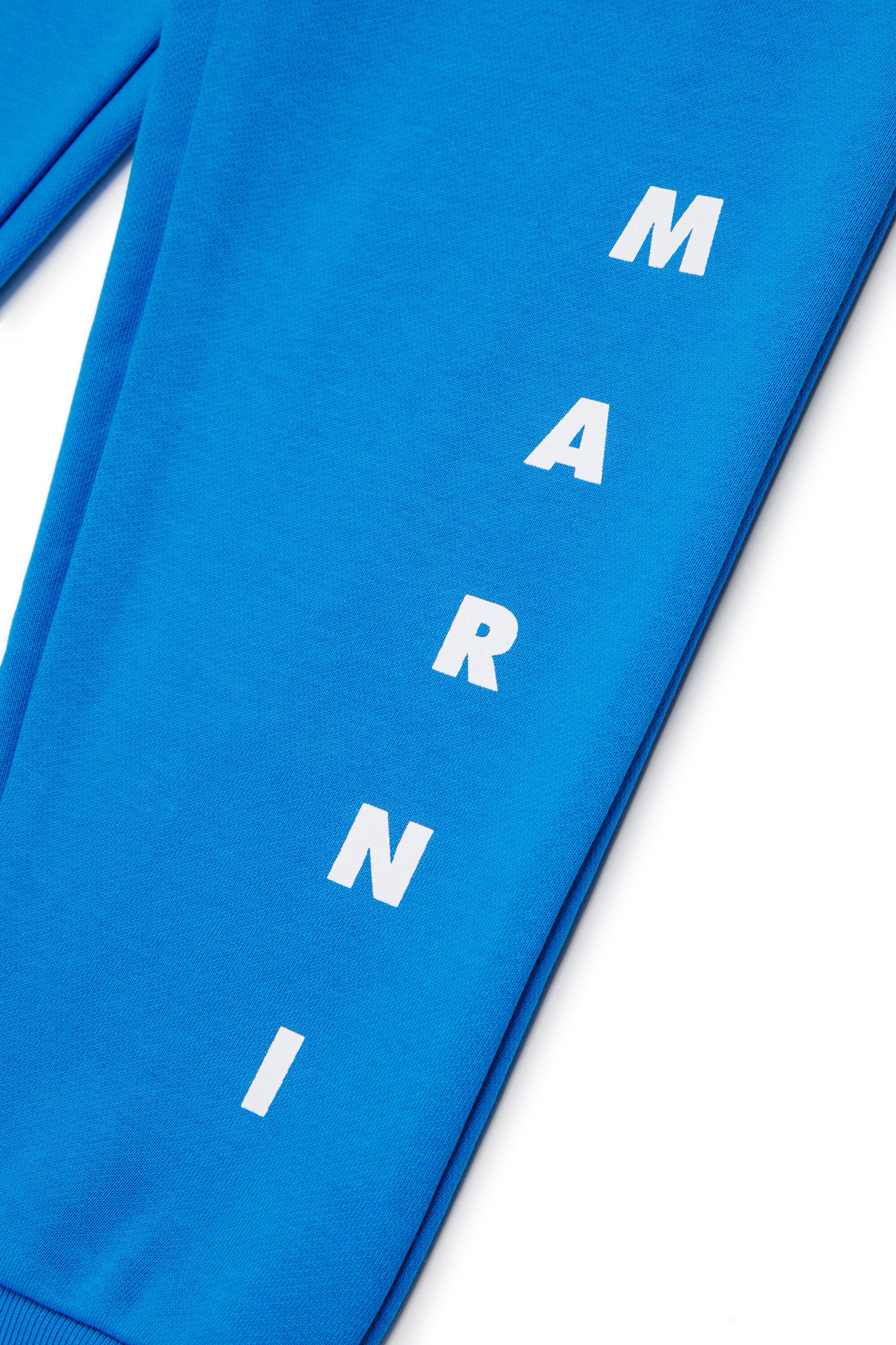 Fleece jogger pants with logo