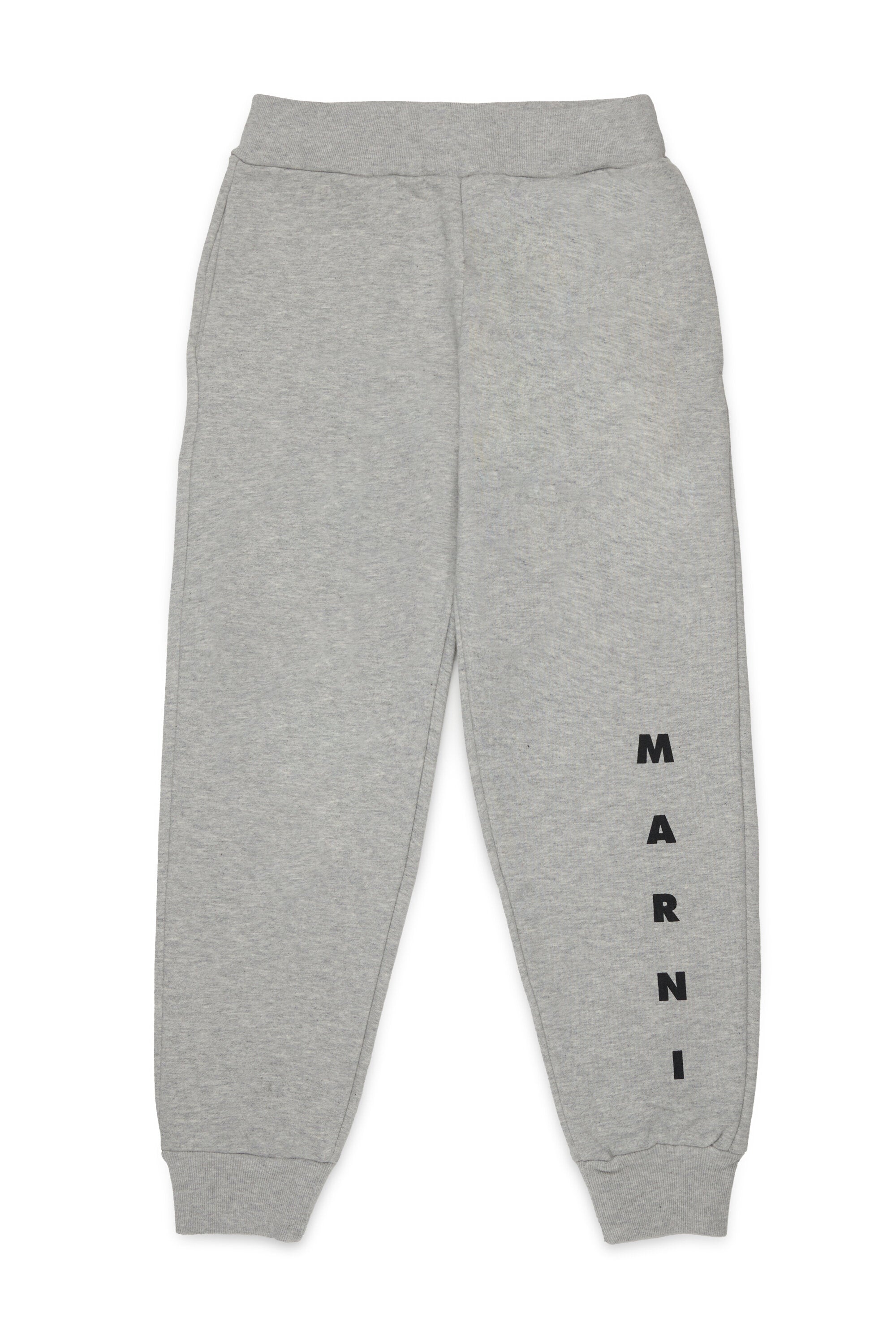 Fleece jogger pants with logo
