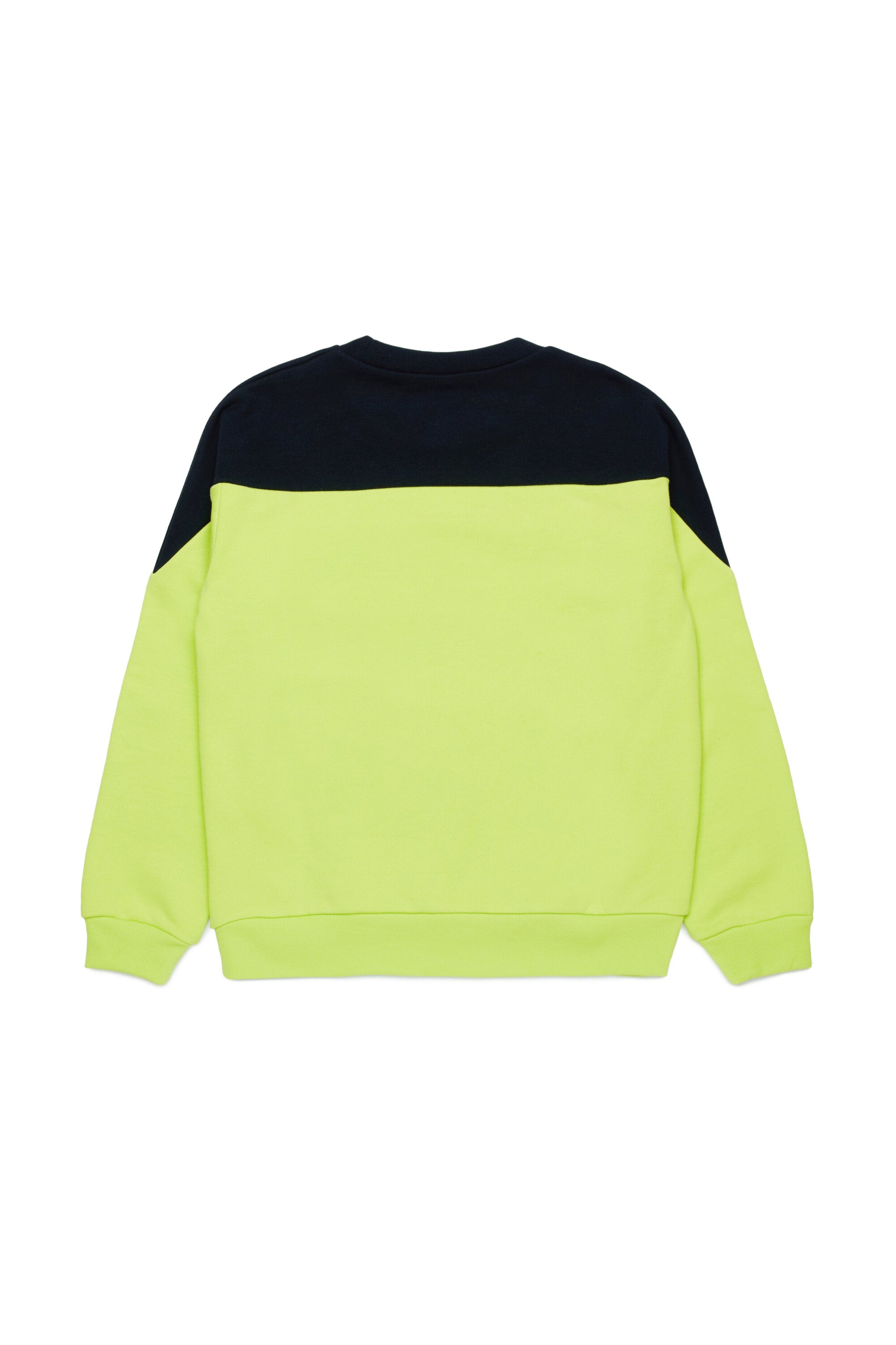 Branded colourblock crew-neck sweatshirt