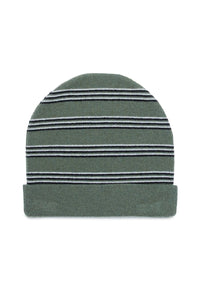 Striped wool blend beanie