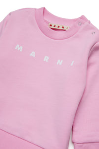 Branded crew-neck sweatshirt