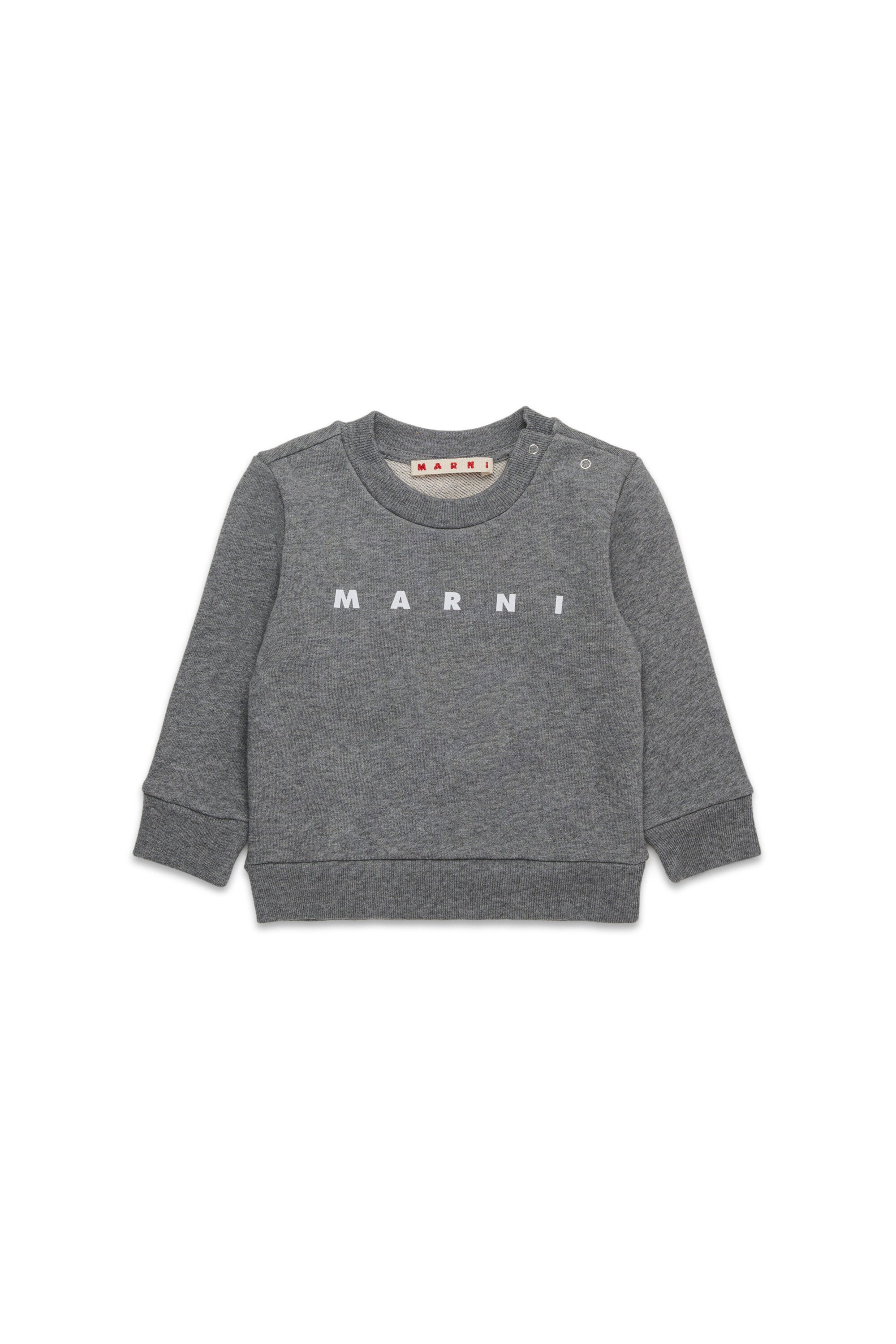 Branded crew-neck sweatshirt