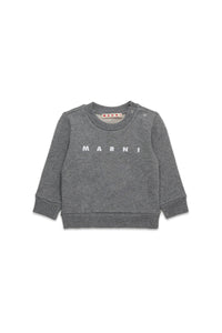 Branded crew-neck sweatshirt