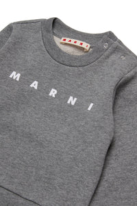 Branded crew-neck sweatshirt