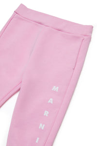 Branded fleece jogger trousers