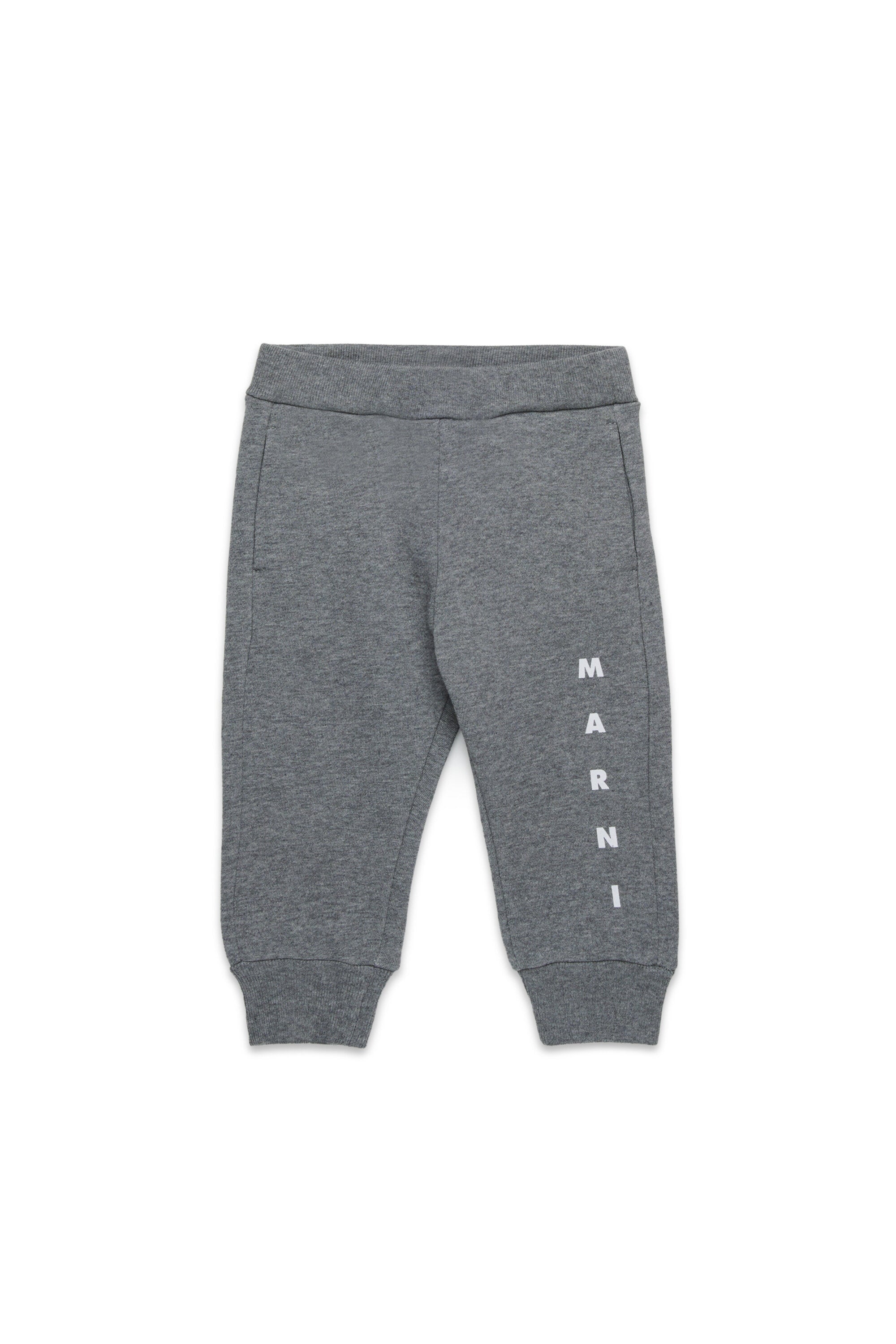 Branded fleece jogger trousers