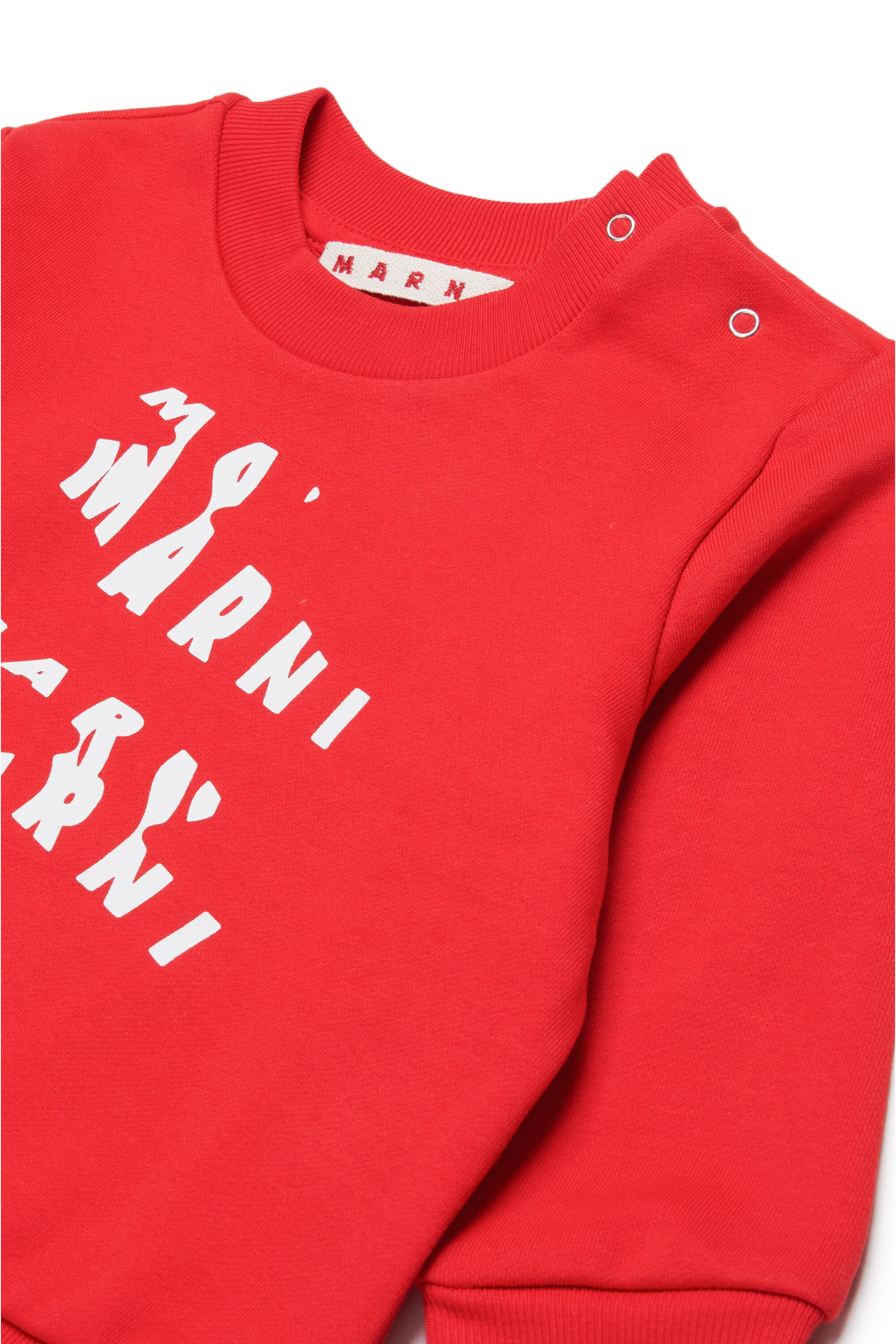 Sweatshirt with melted logo