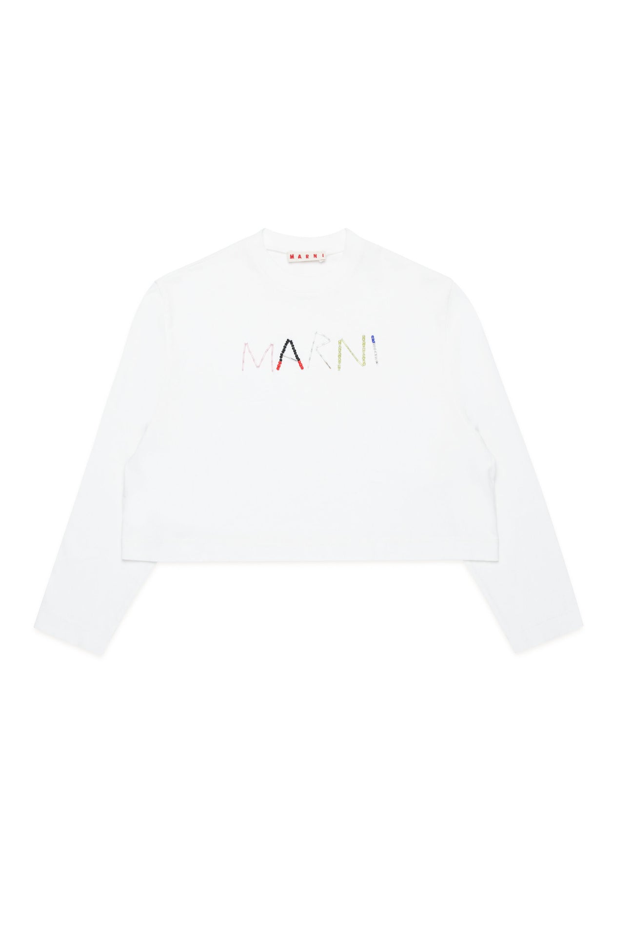Long-sleeved T-shirt with baguette logo 