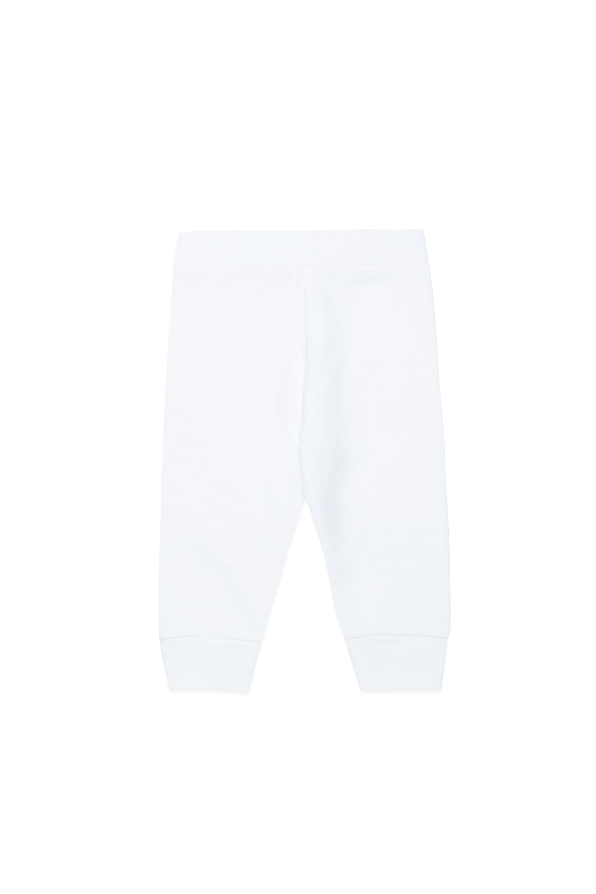 Fleece jogger trousers with melted logo