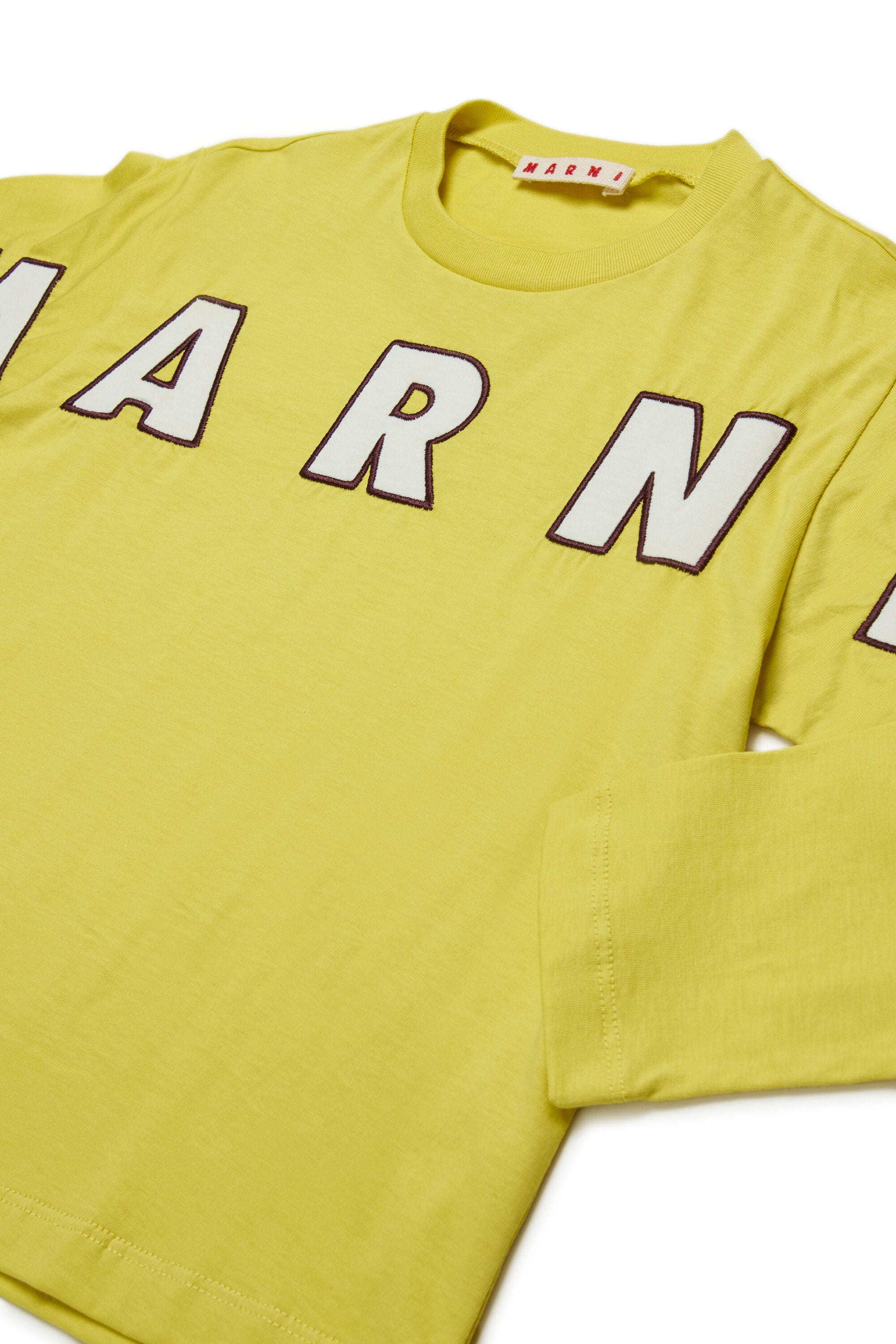 ロゴ刺繍入り長袖Tシャツ