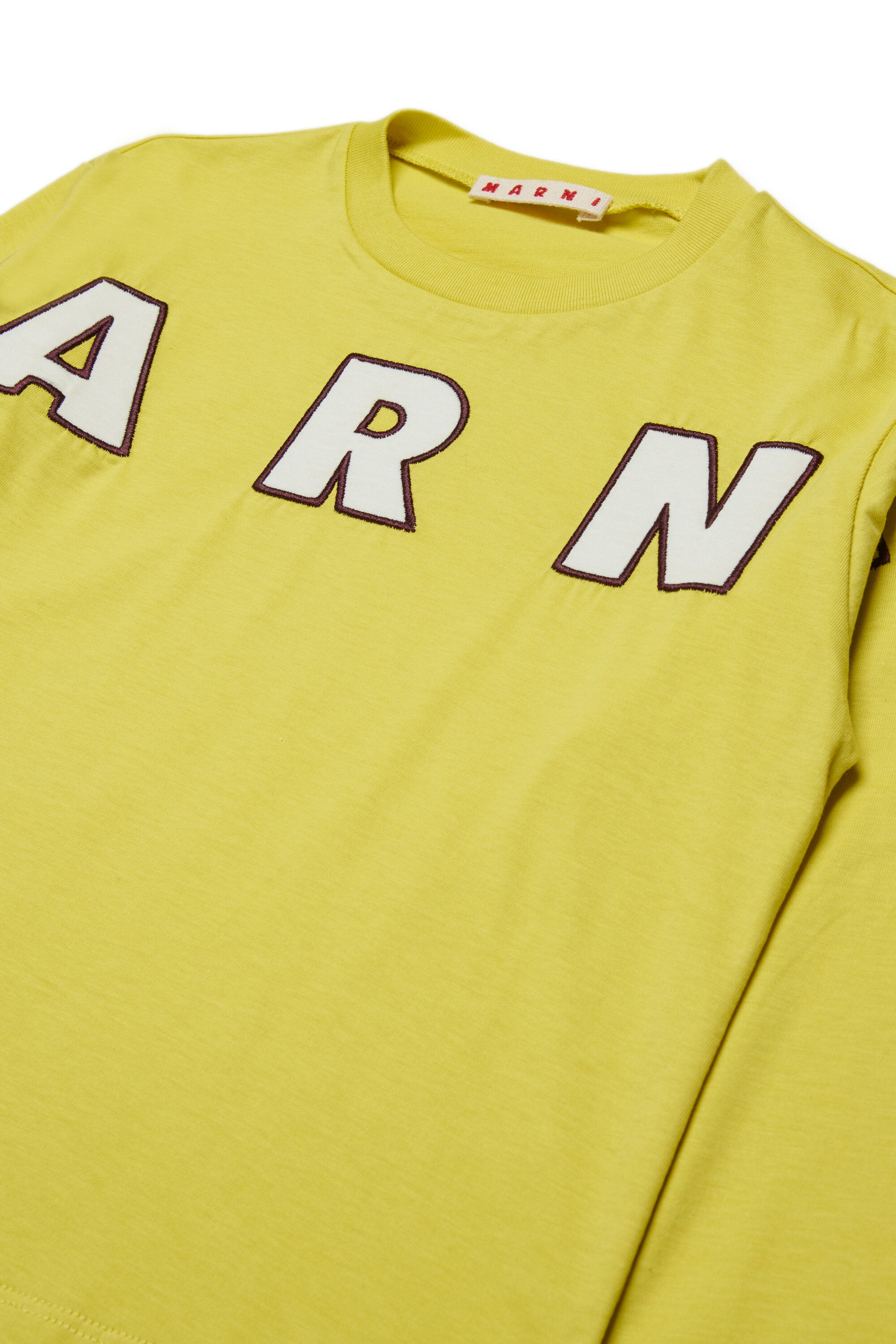 ロゴ刺繍入り長袖Tシャツ