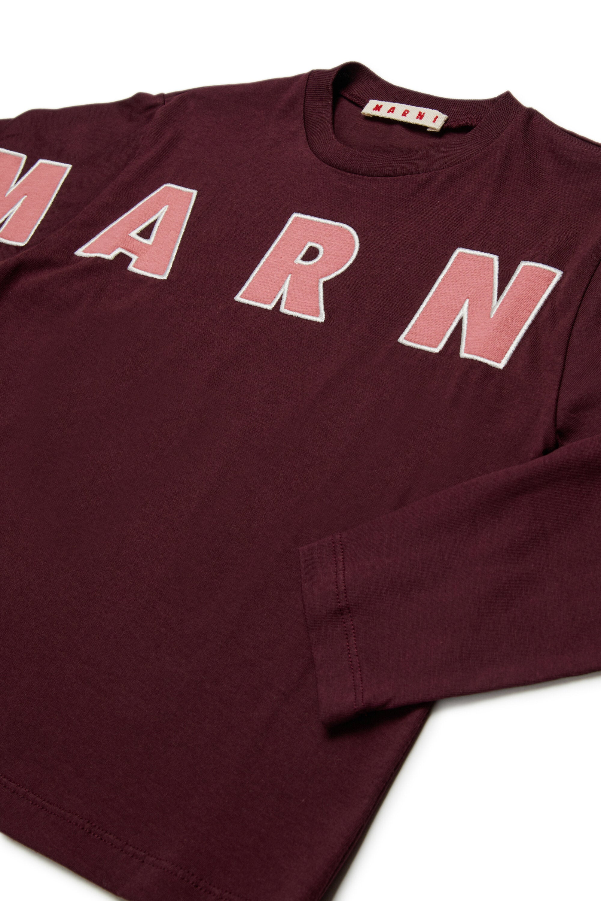 Long-sleeved T-shirt with embroidered logo