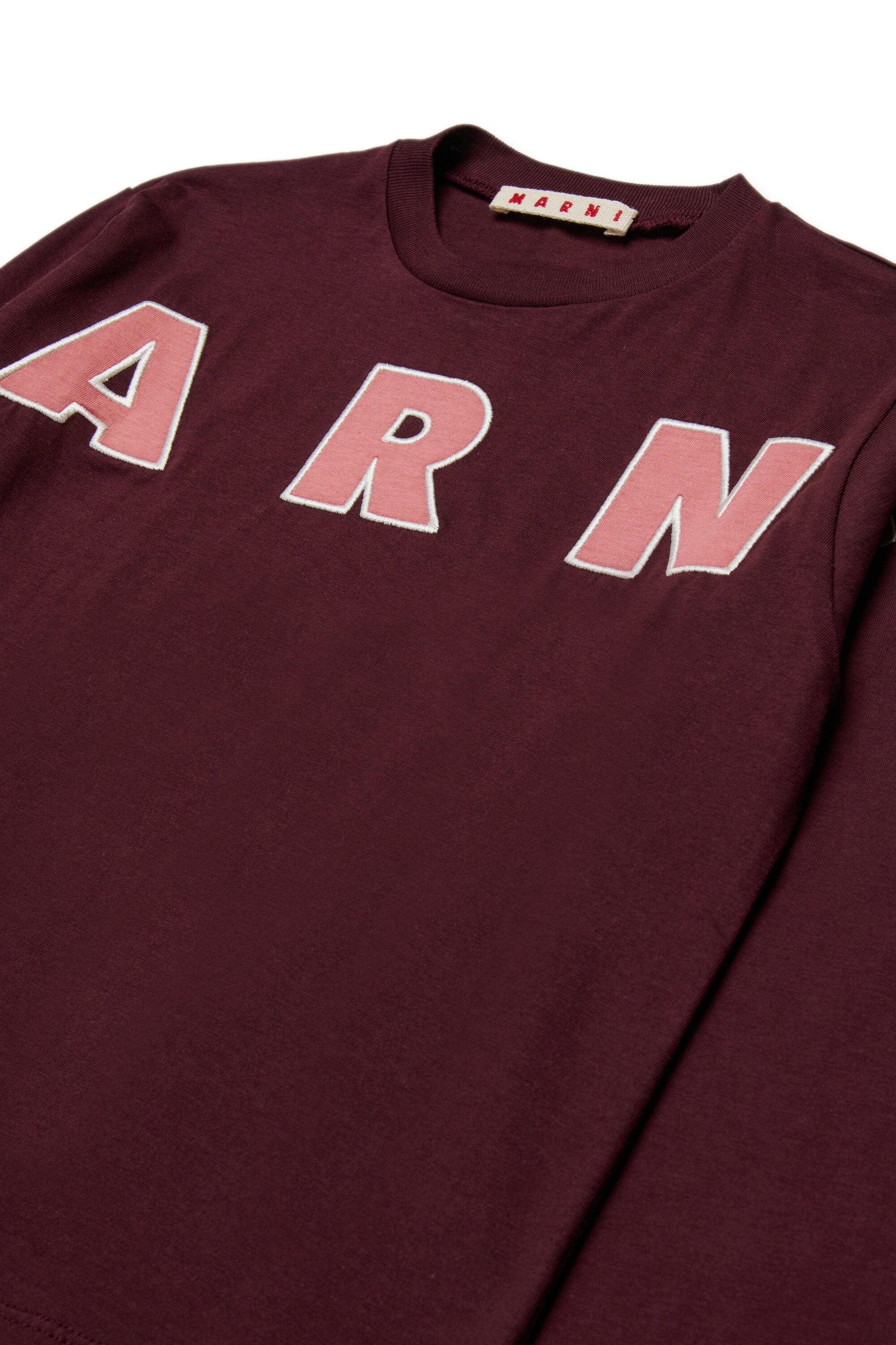 ロゴ刺繍入り長袖Tシャツ