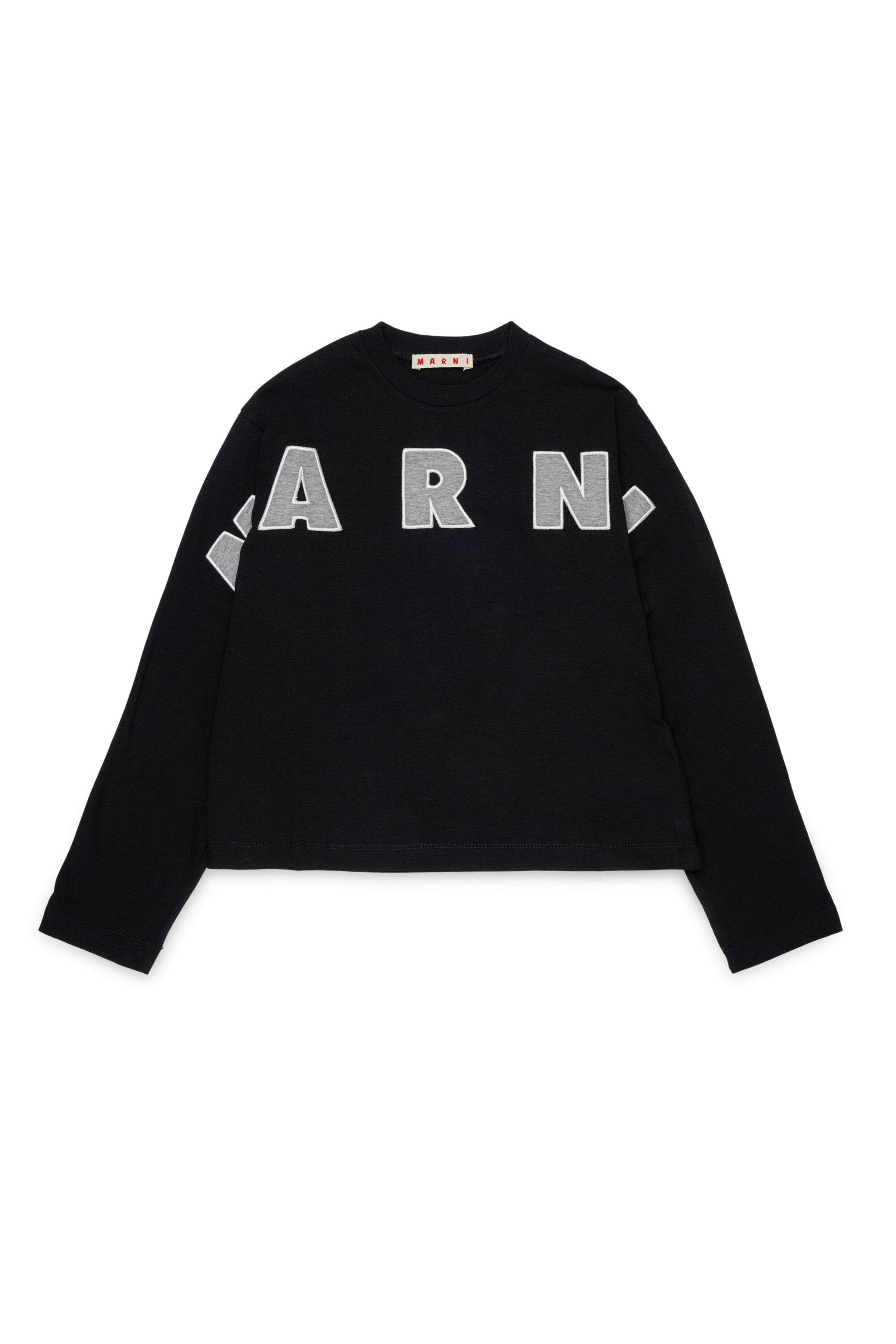 ロゴ刺繍入り長袖Tシャツ