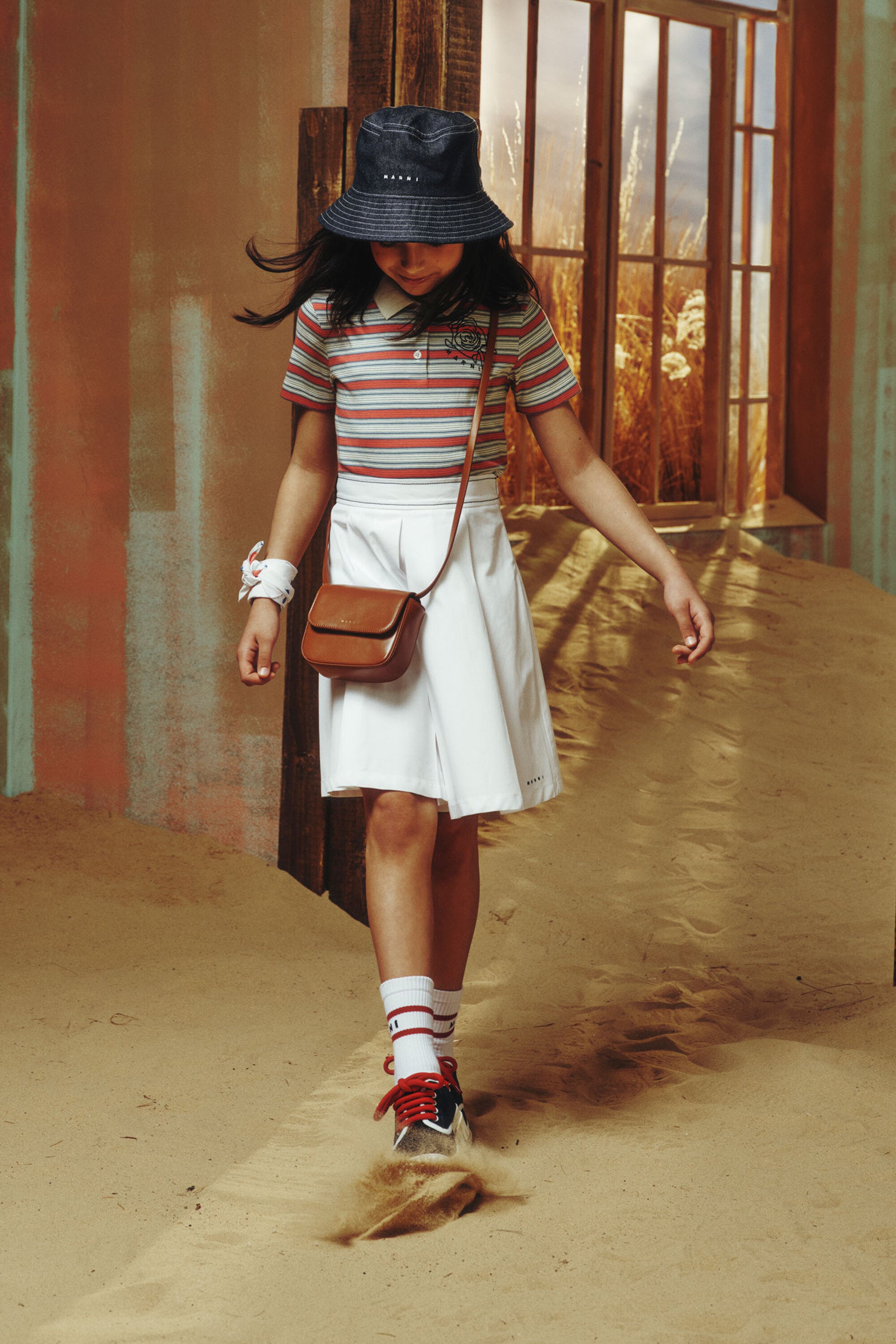 Smile Bag（コーティング生地、ショルダーストラップ付き