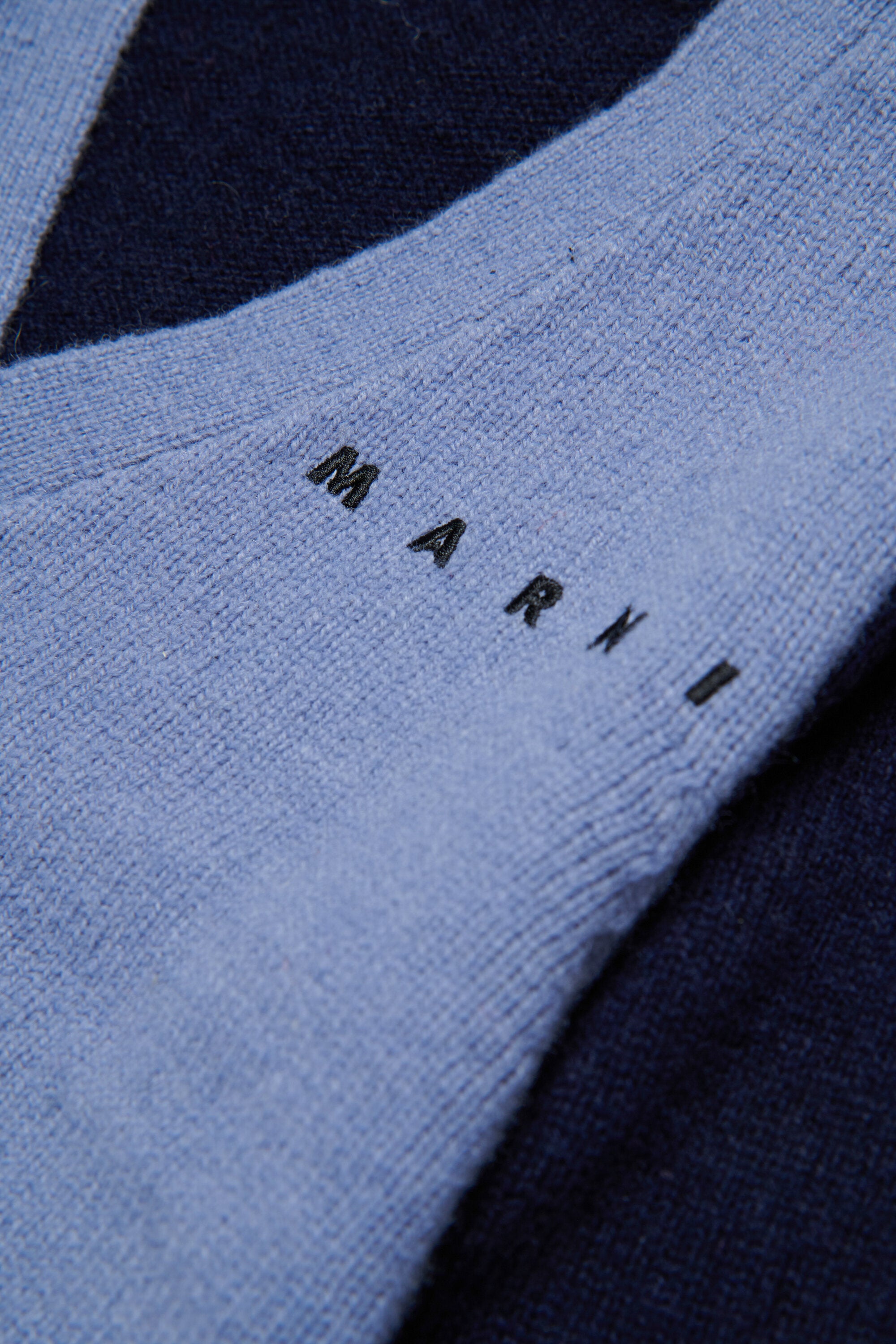 Colorblock wool-blend cardigan