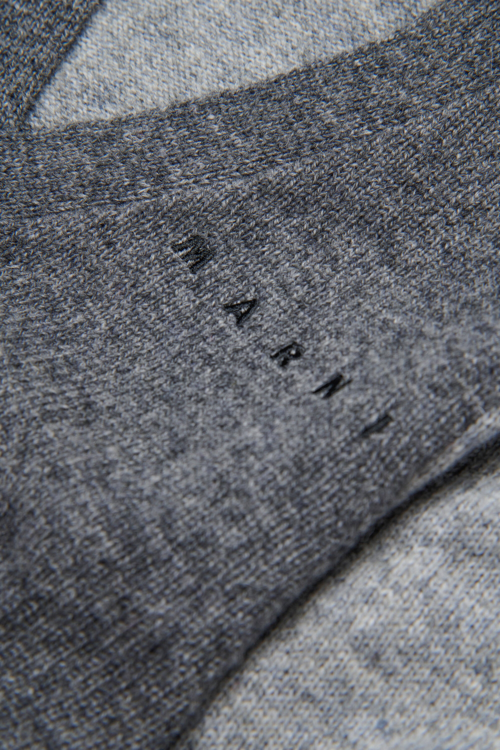 カラーブロック・ウール混カーディガン