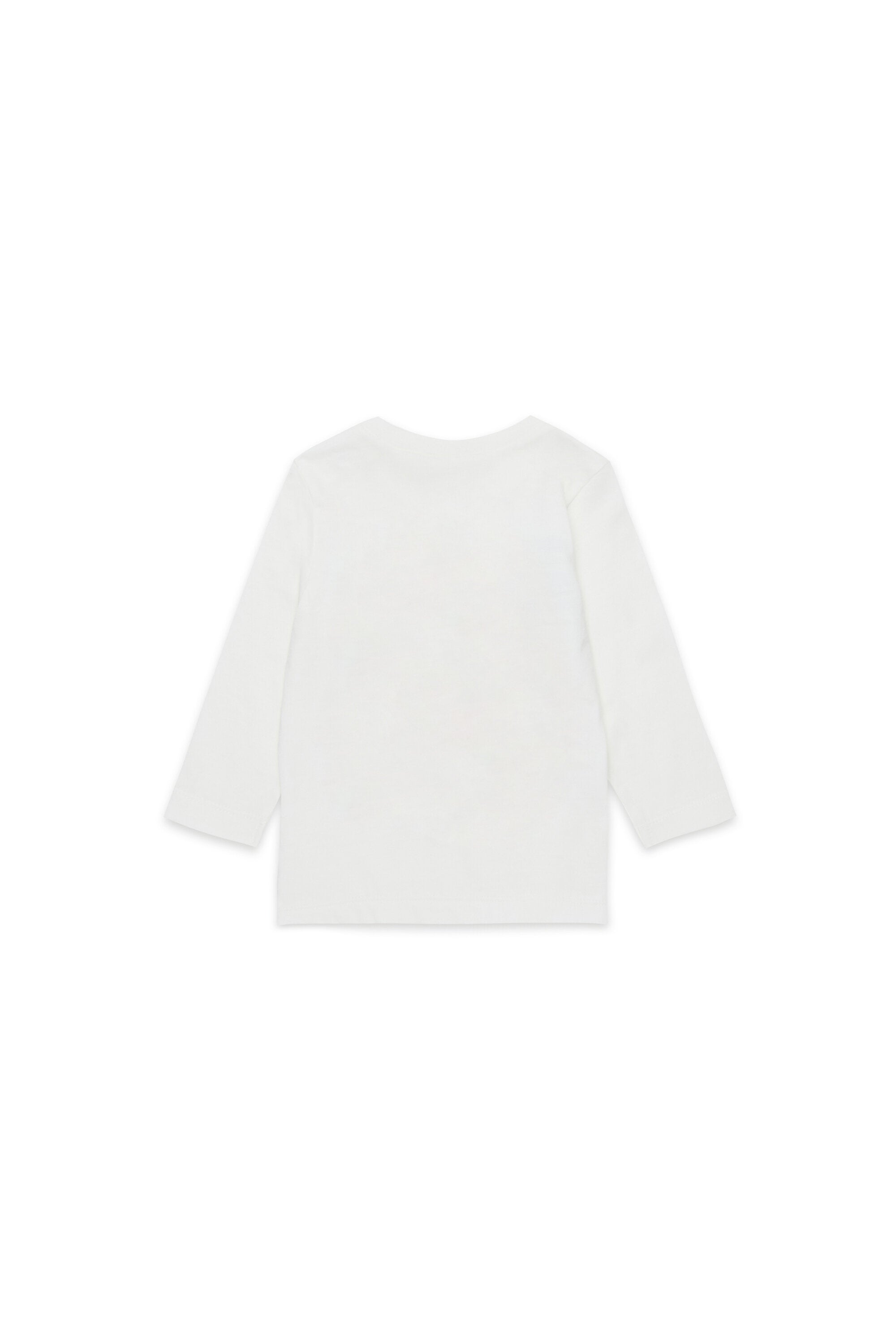 ギャラクシーのグラフィックをあしらった長袖ジャージーTシャツ