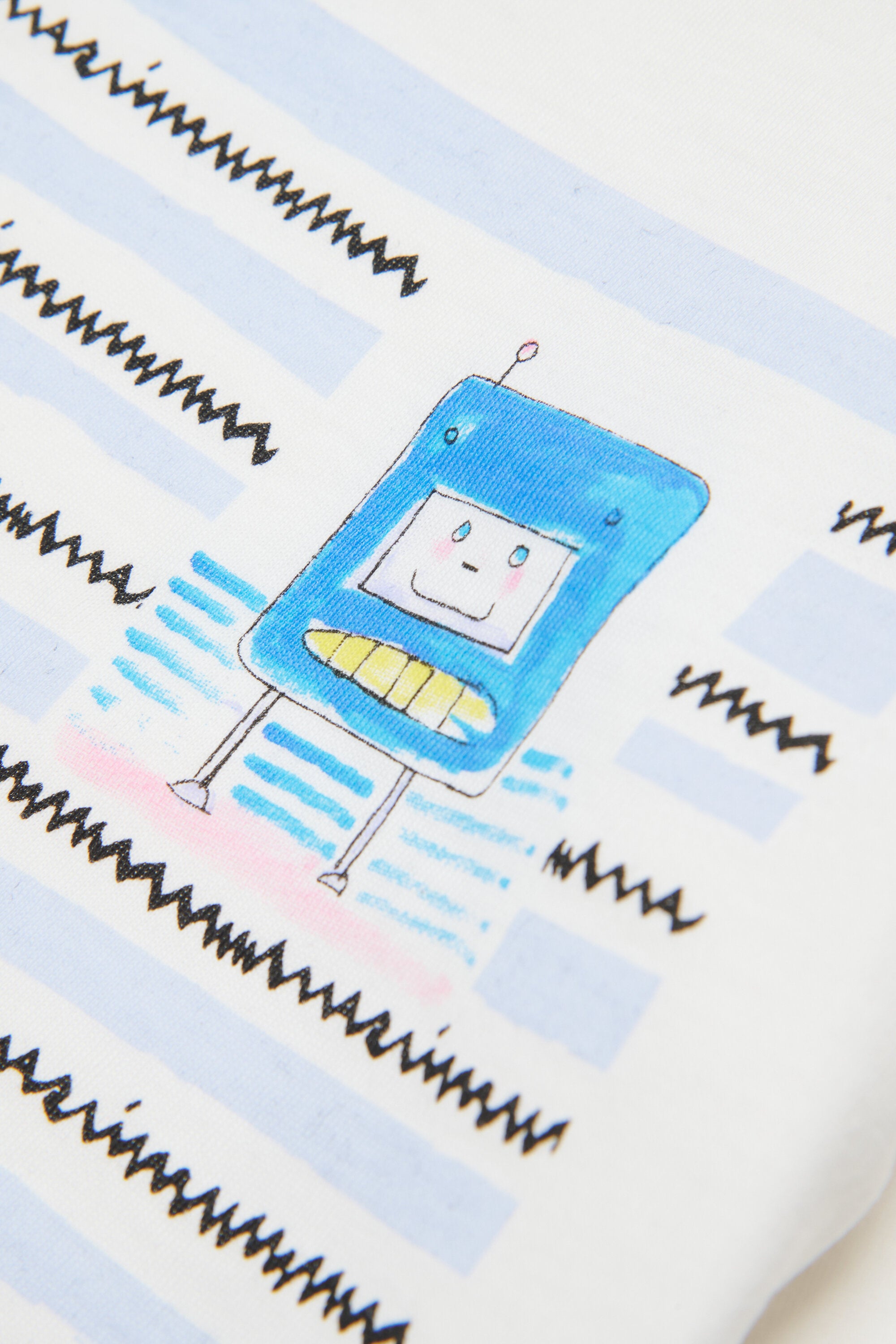 ギャラクシーのグラフィックをあしらった長袖ジャージーTシャツ