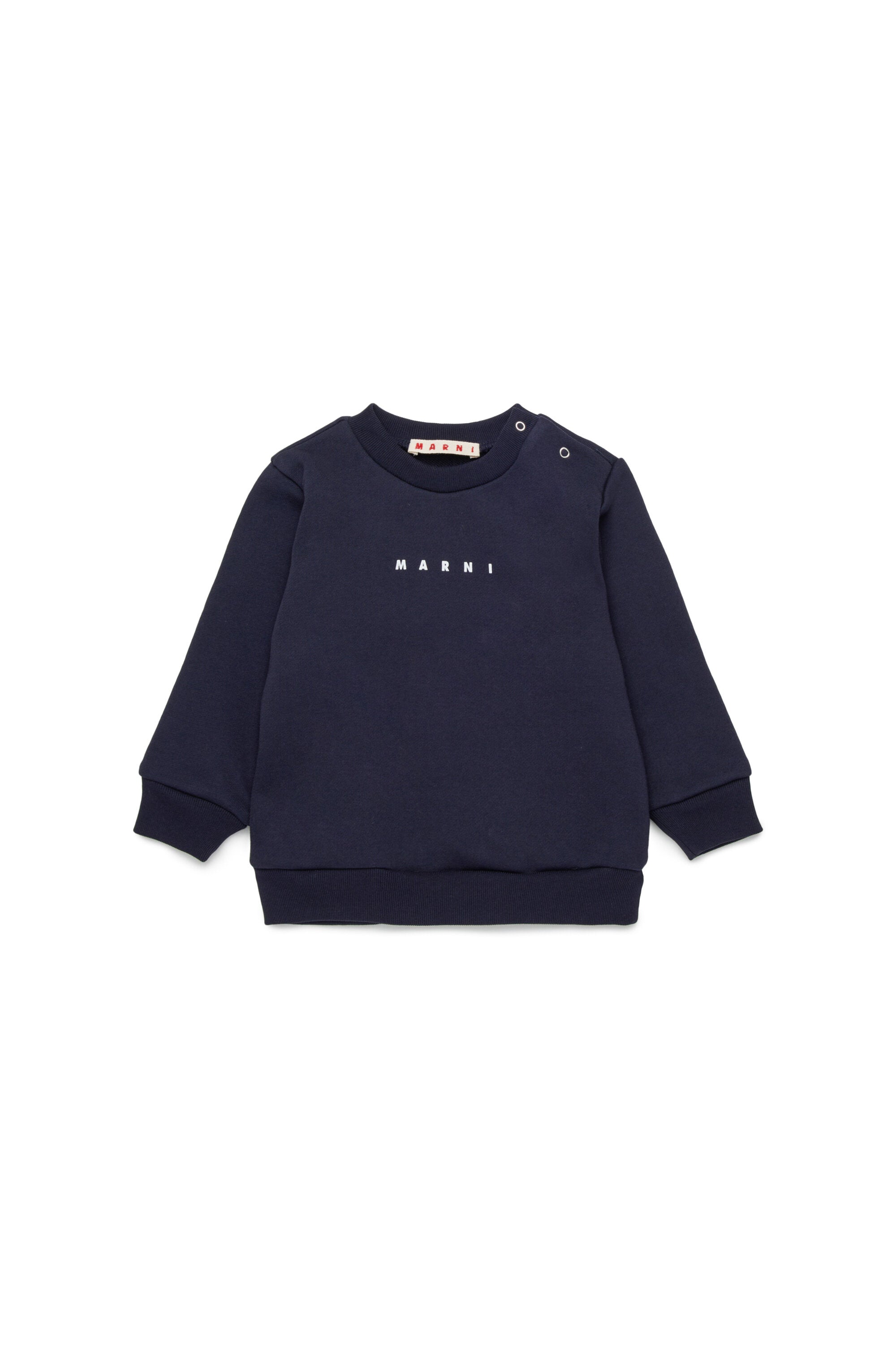 Marniロゴクルーネックスウェットシャツ