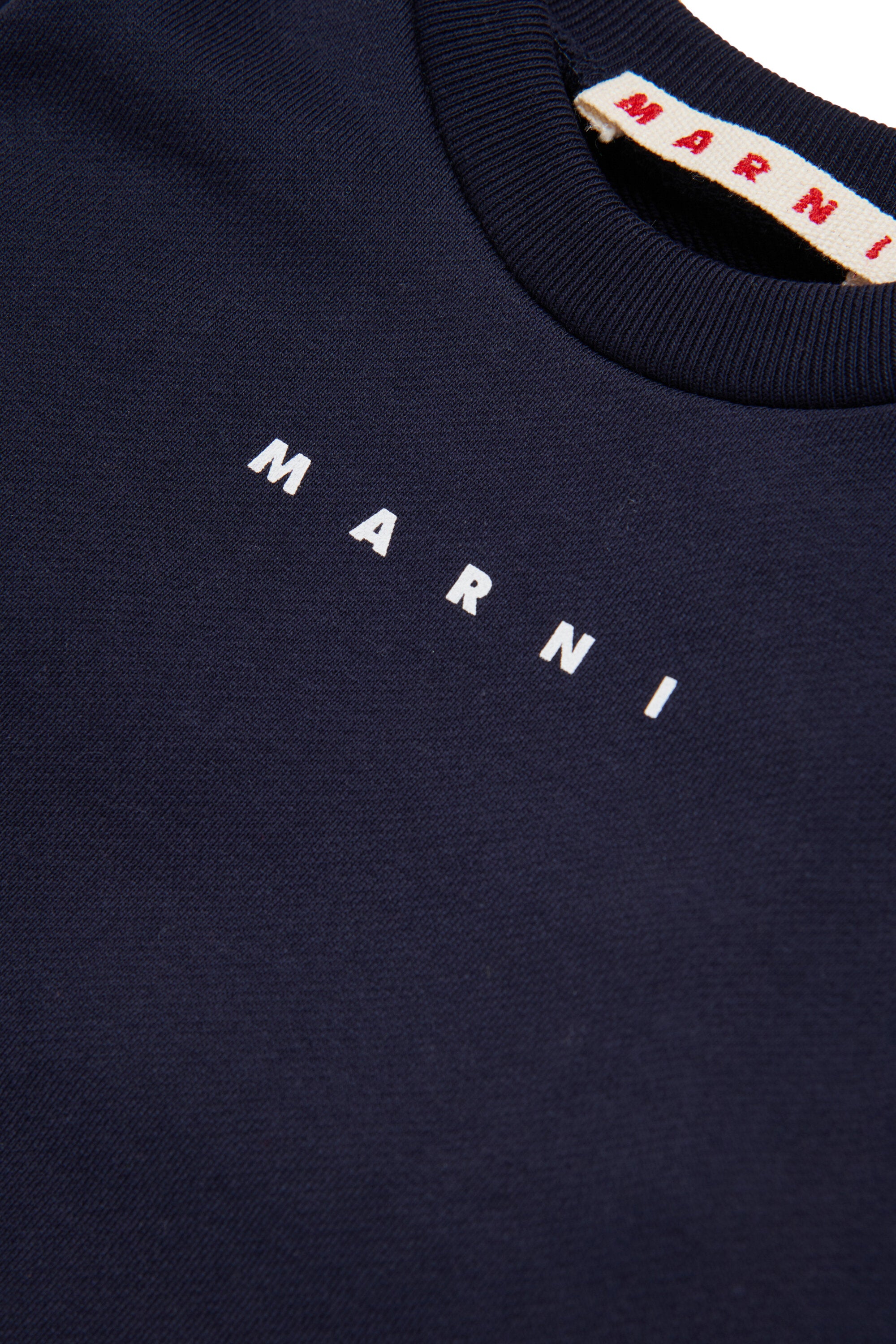 Marniロゴクルーネックスウェットシャツ