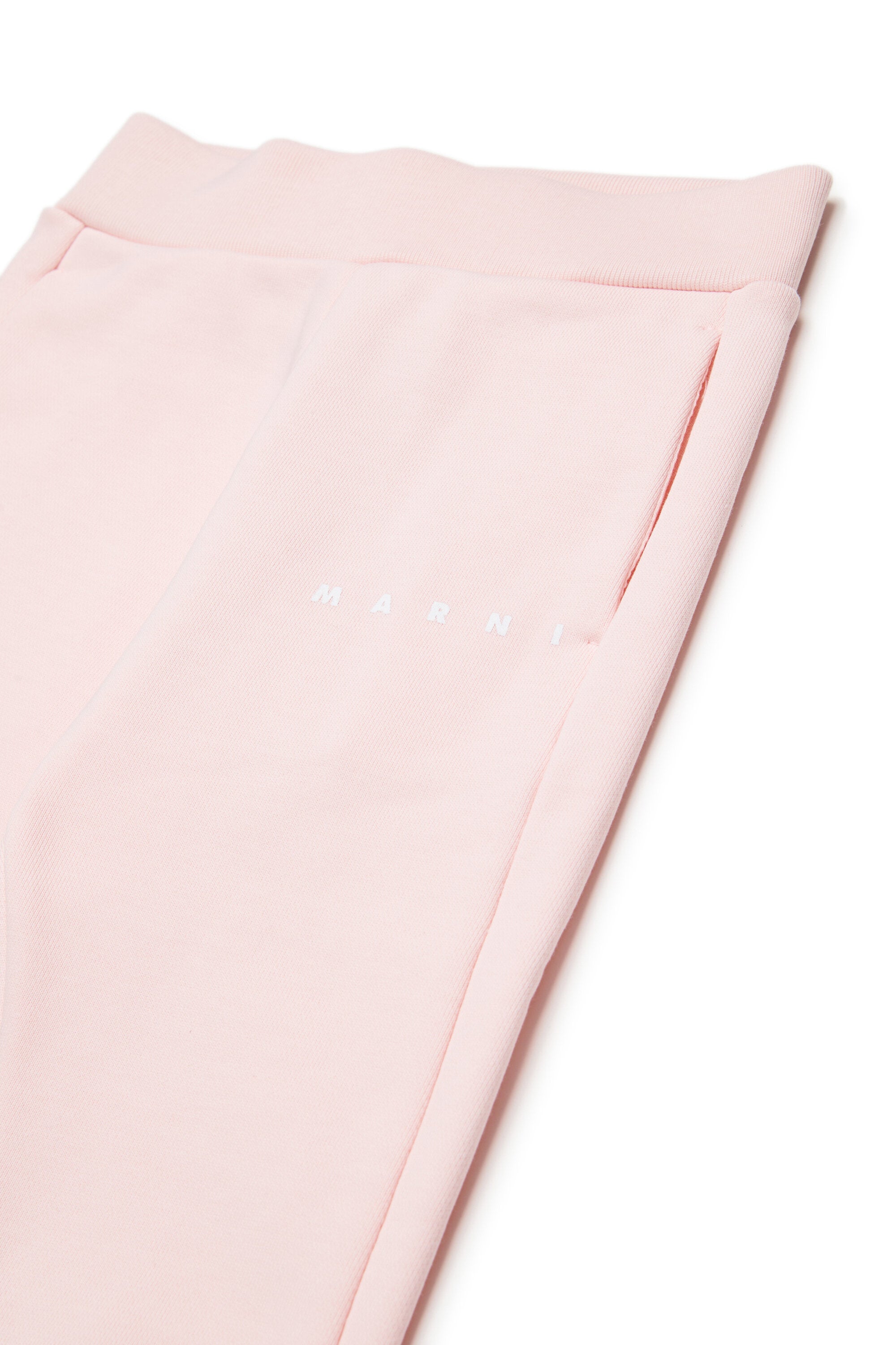 Fleece jogger pants with logo