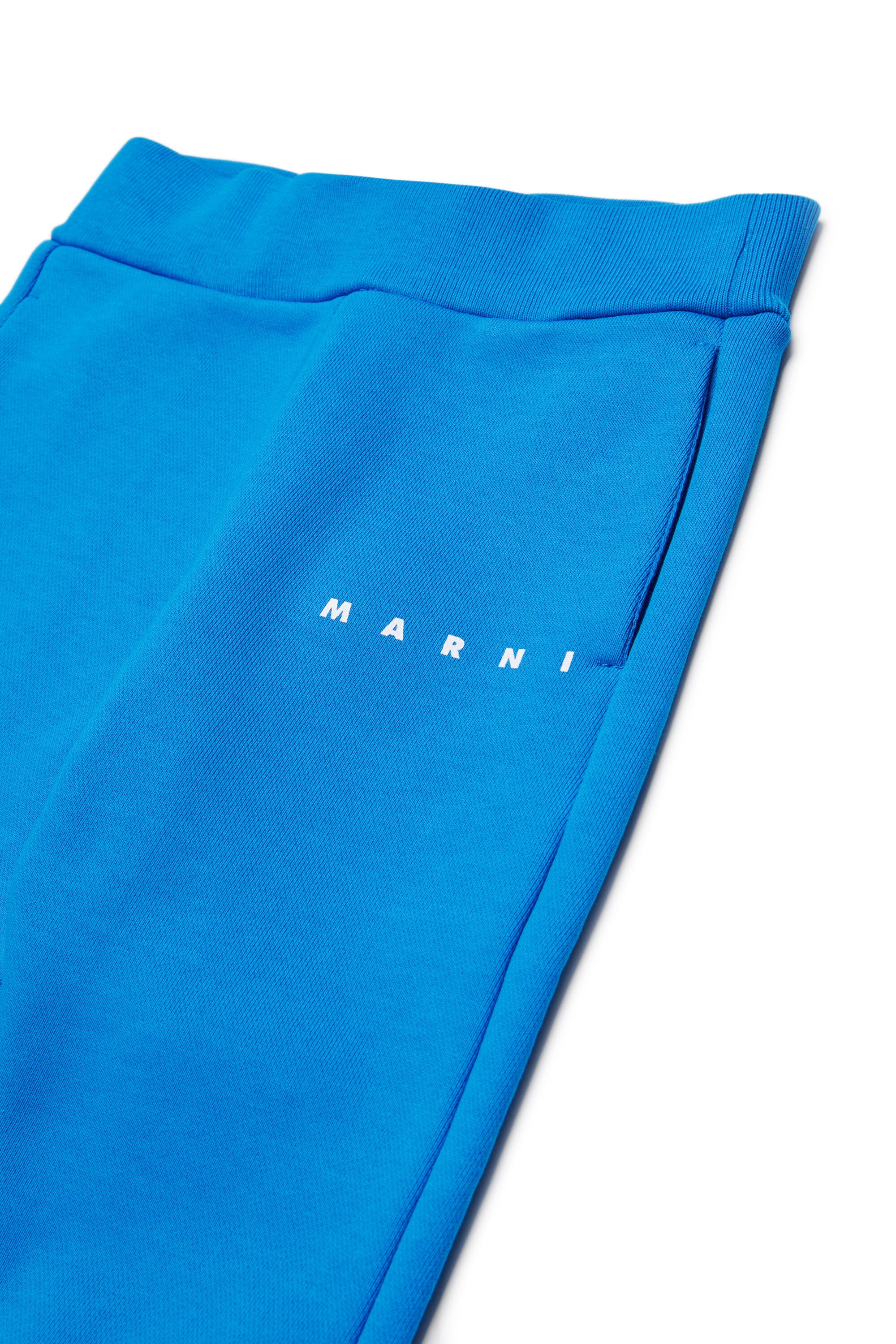 Fleece jogger pants with logo
