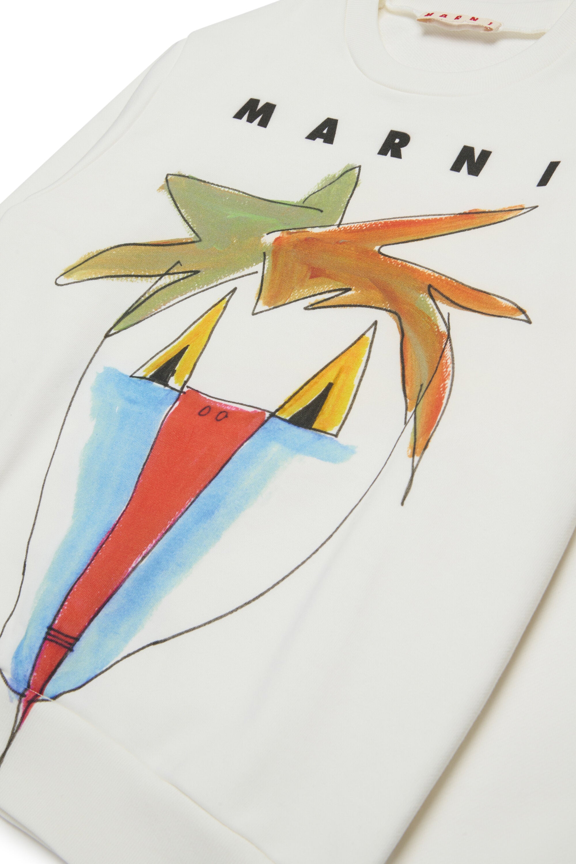 Jungle・グラフィックのクルーネックスウェットシャツ