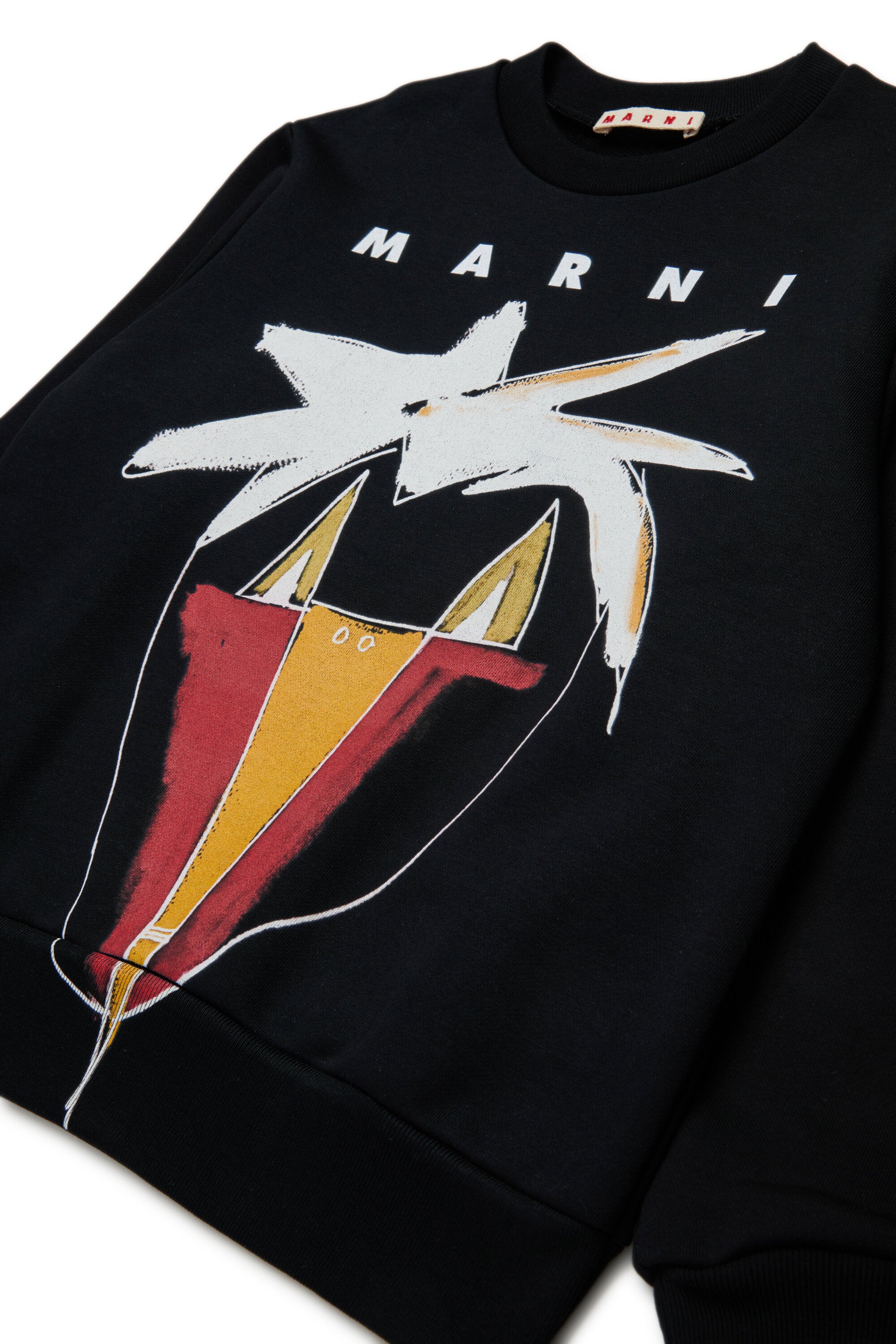 Jungle・グラフィックのクルーネックスウェットシャツ