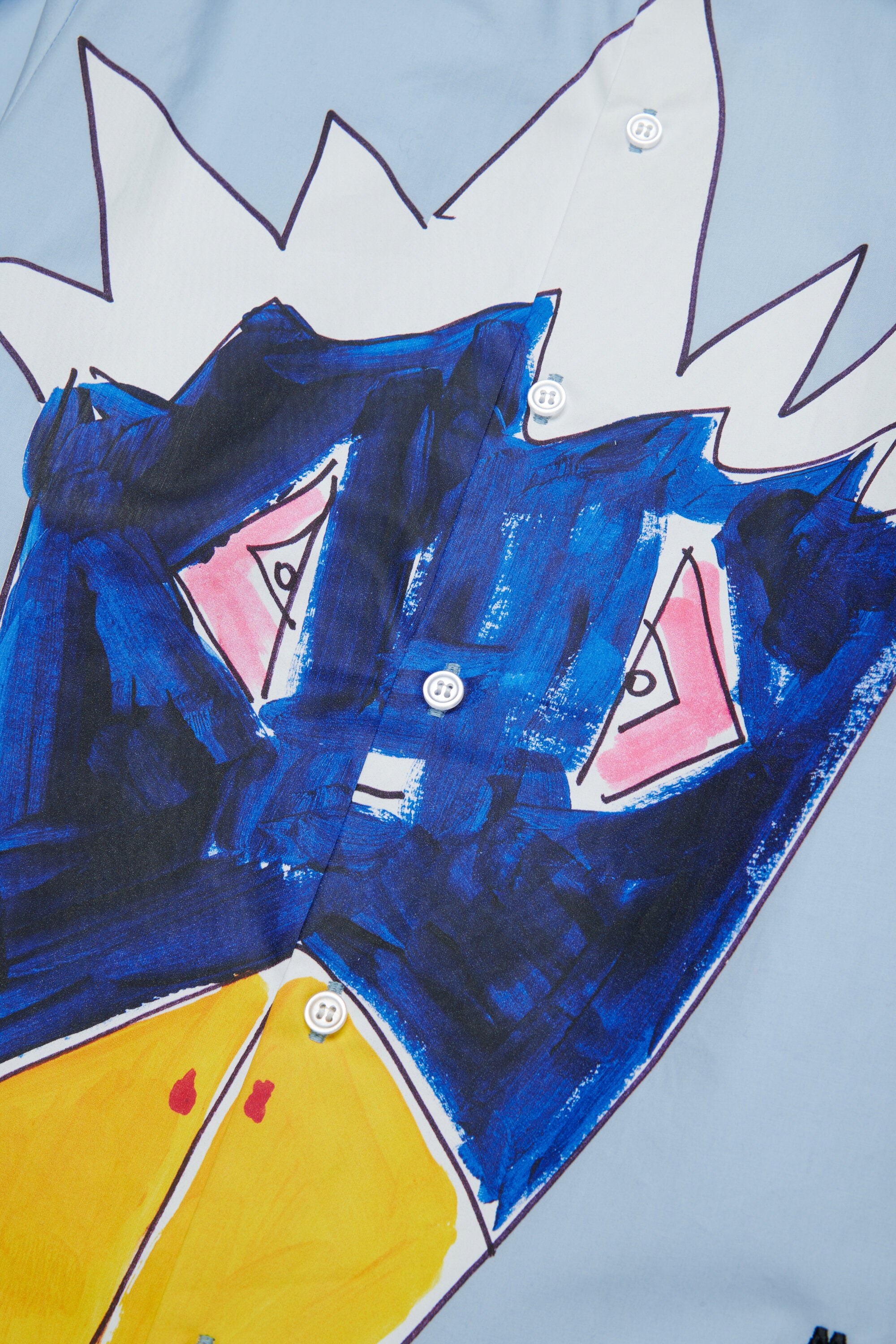 Jungle・グラフィックのオーバーサイズ・ポプリンシャツ