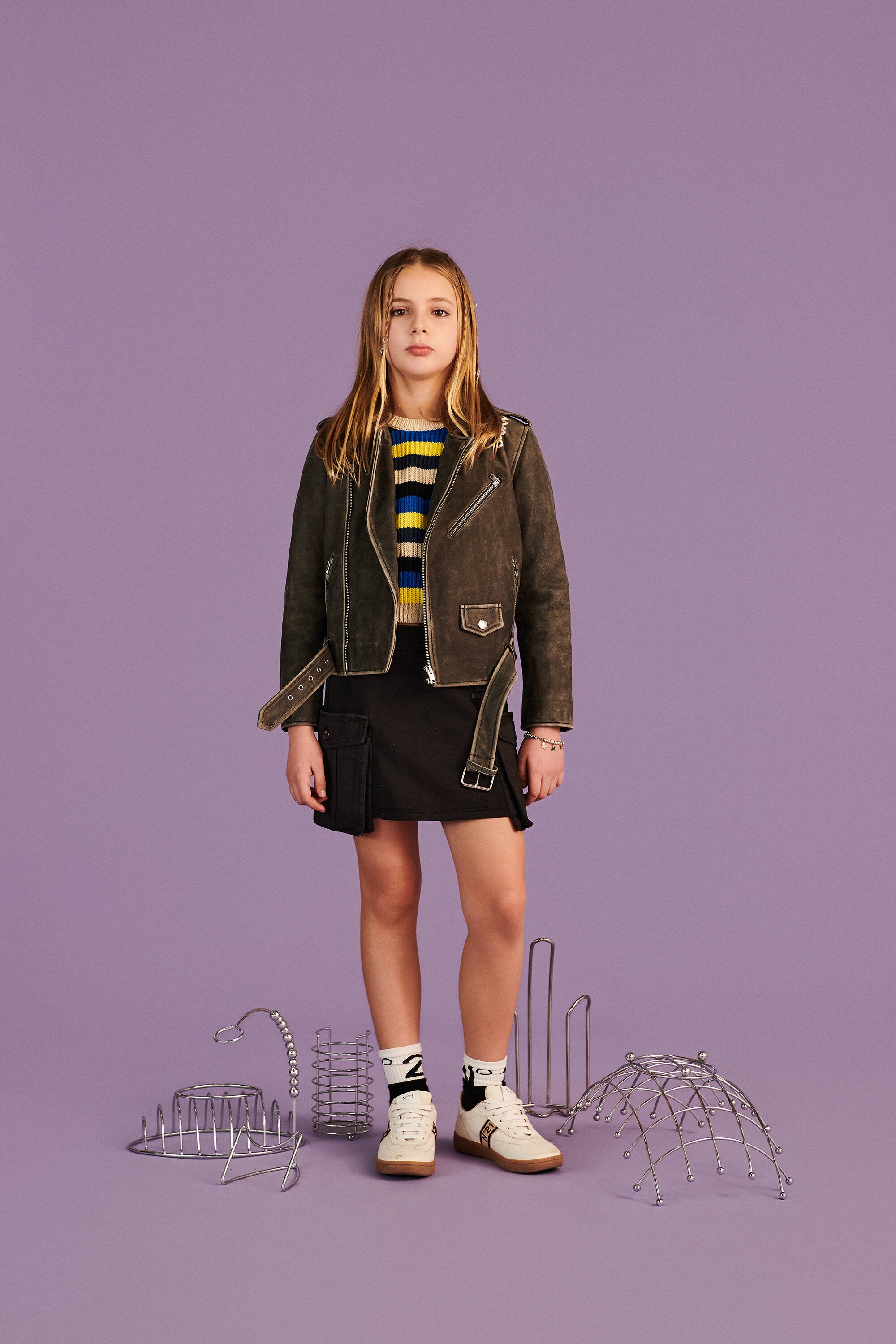 着古したような風合いのリアルレザー・ジャケット