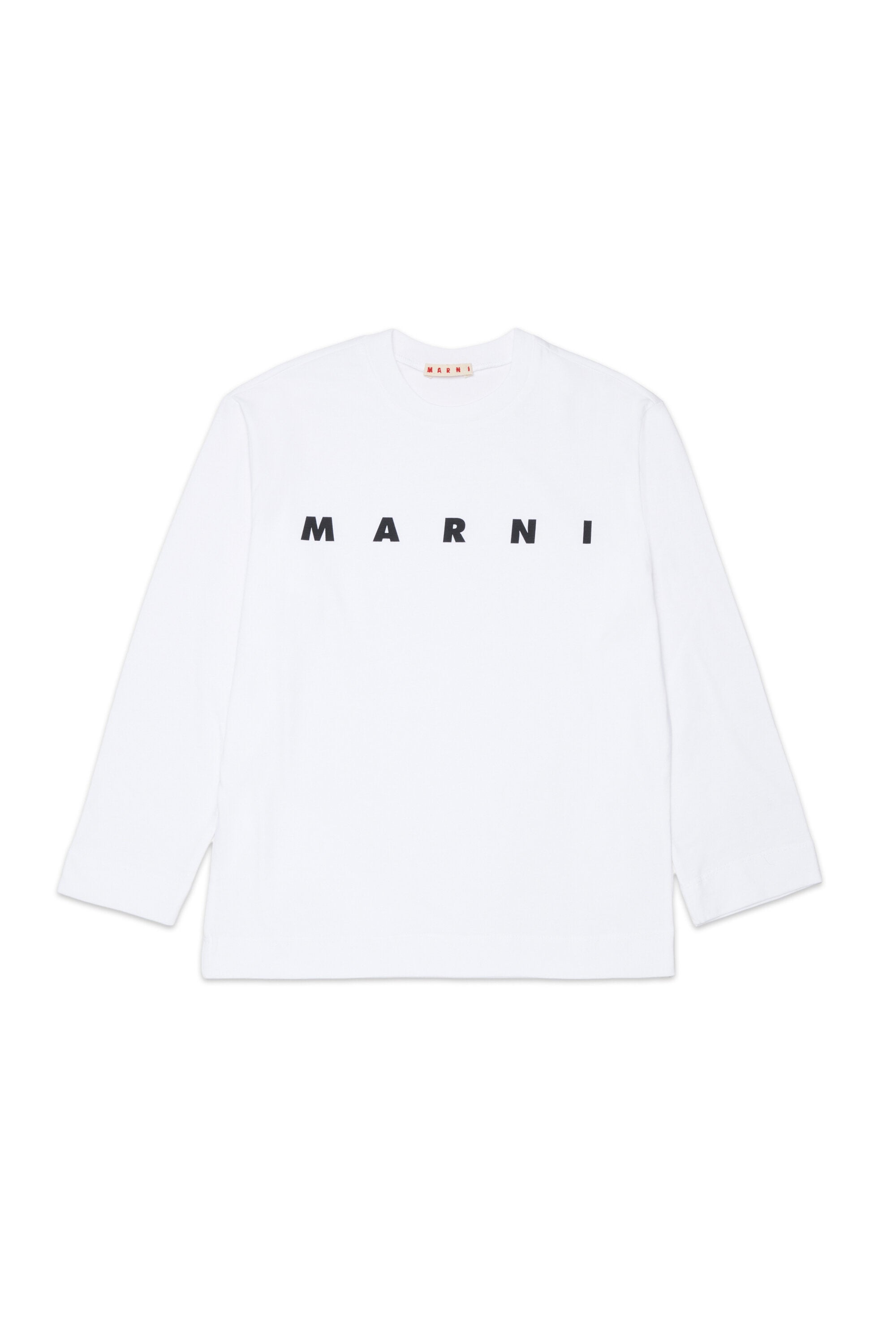 Marni・ロゴ入り長袖ジャージーTシャツ