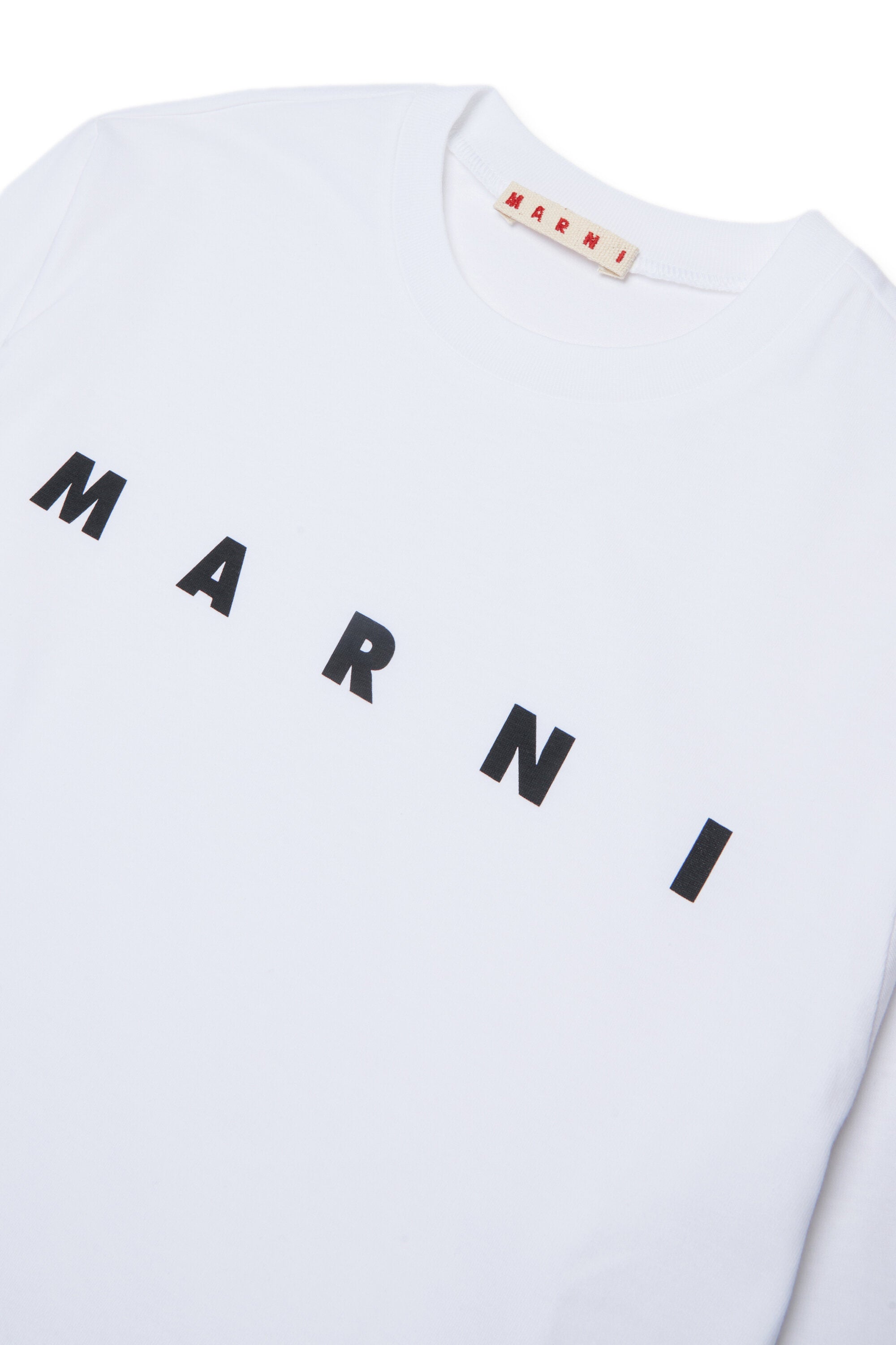 Marni・ロゴ入り長袖ジャージーTシャツ