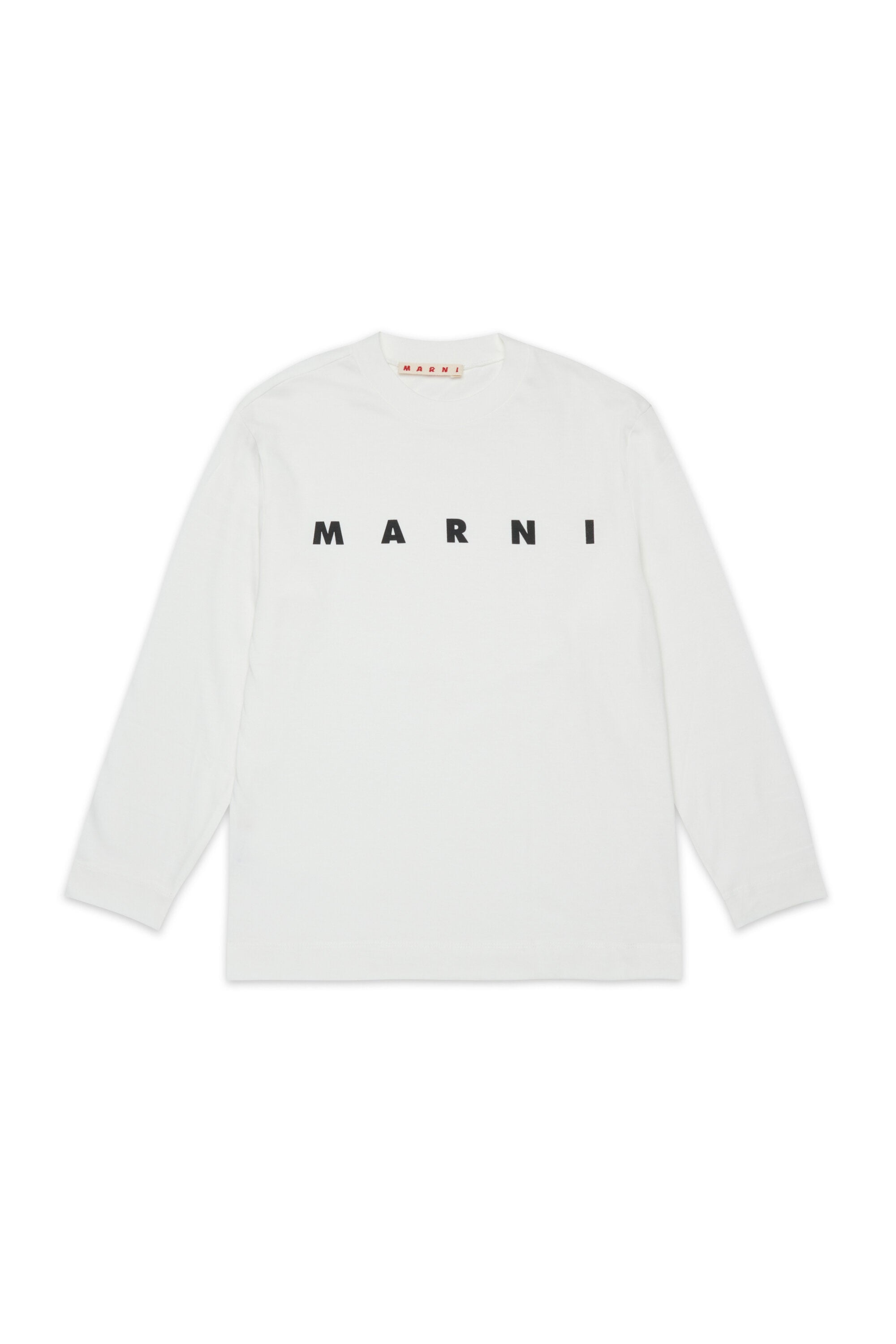 Marni・ロゴ入り長袖ジャージーTシャツ