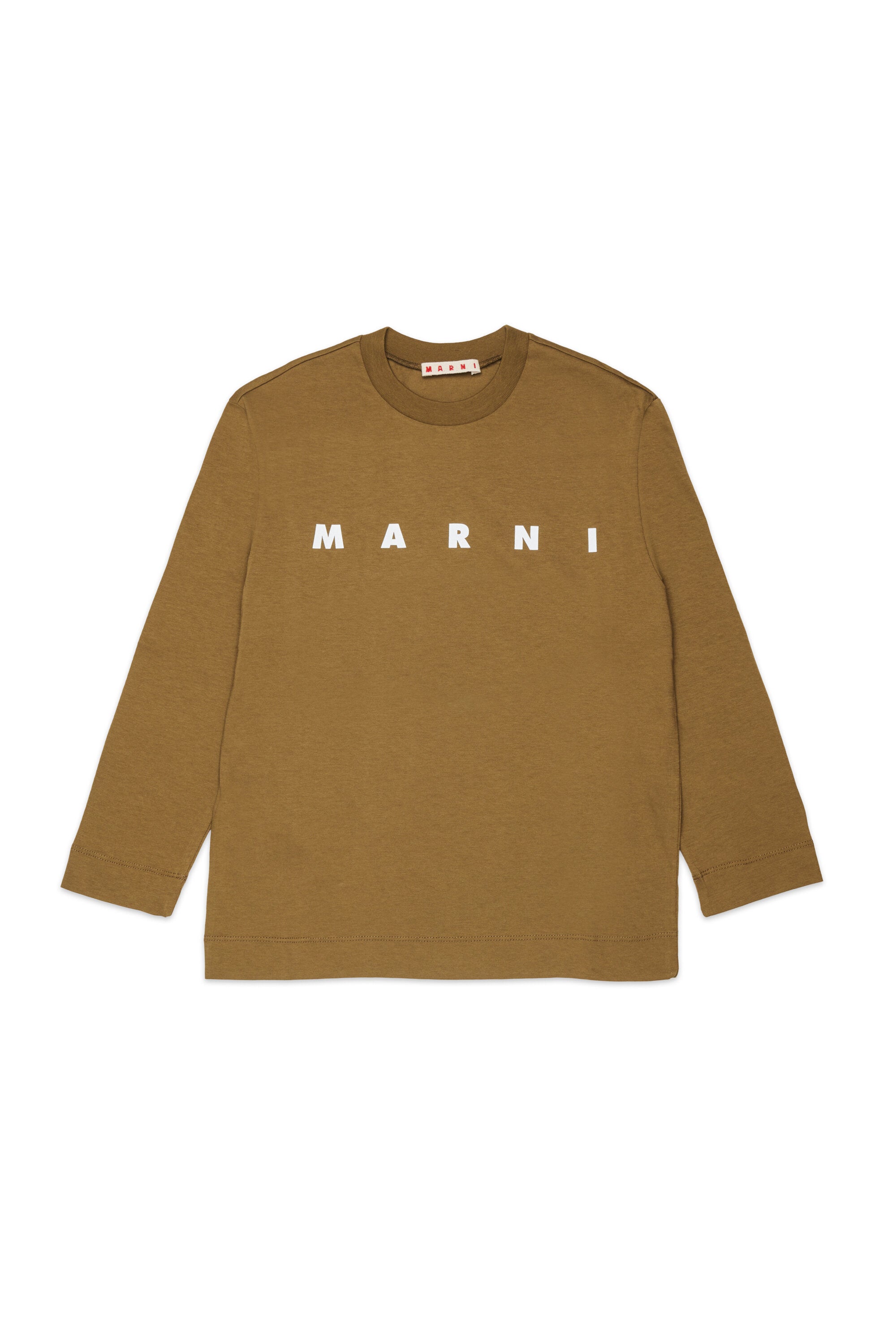 Marni・ロゴ入り長袖ジャージーTシャツ