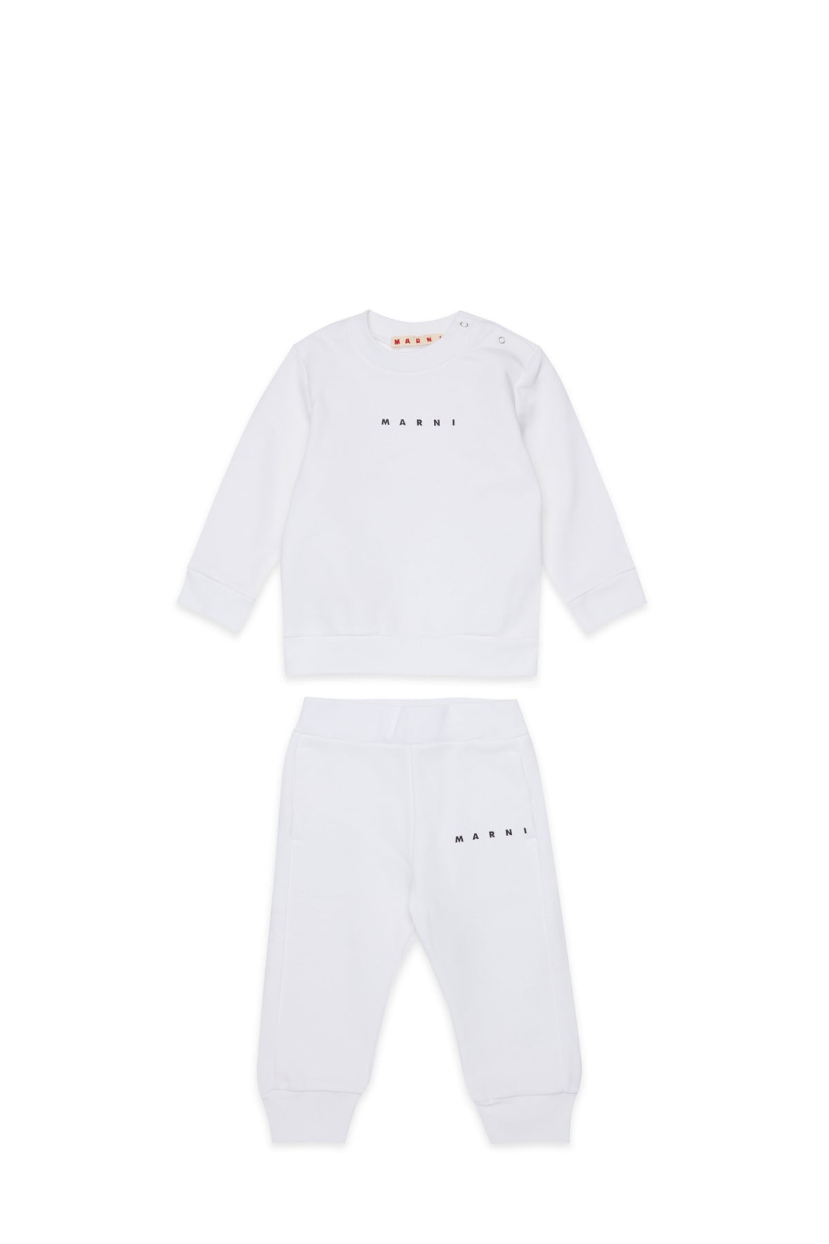 Fleece tracksuit set with institutional logo