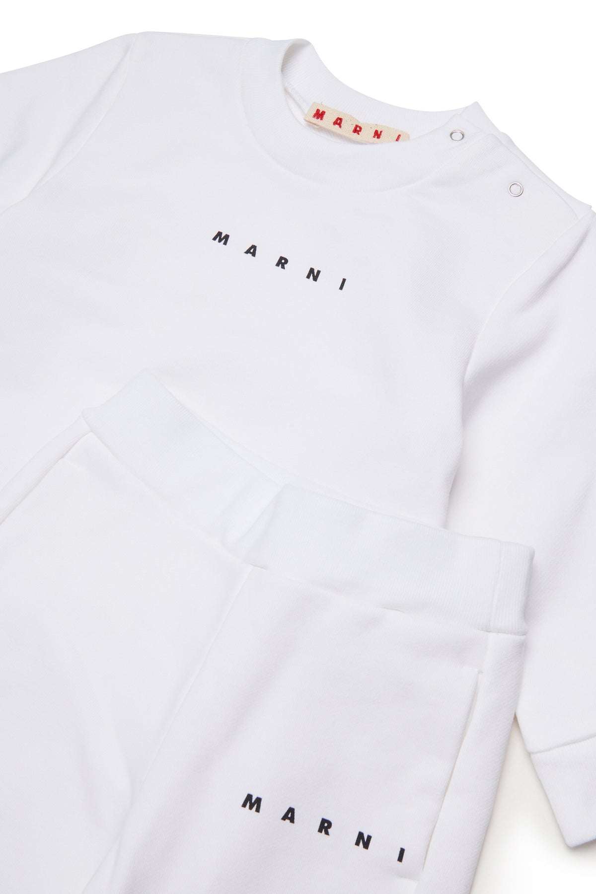 Fleece tracksuit set with institutional logo