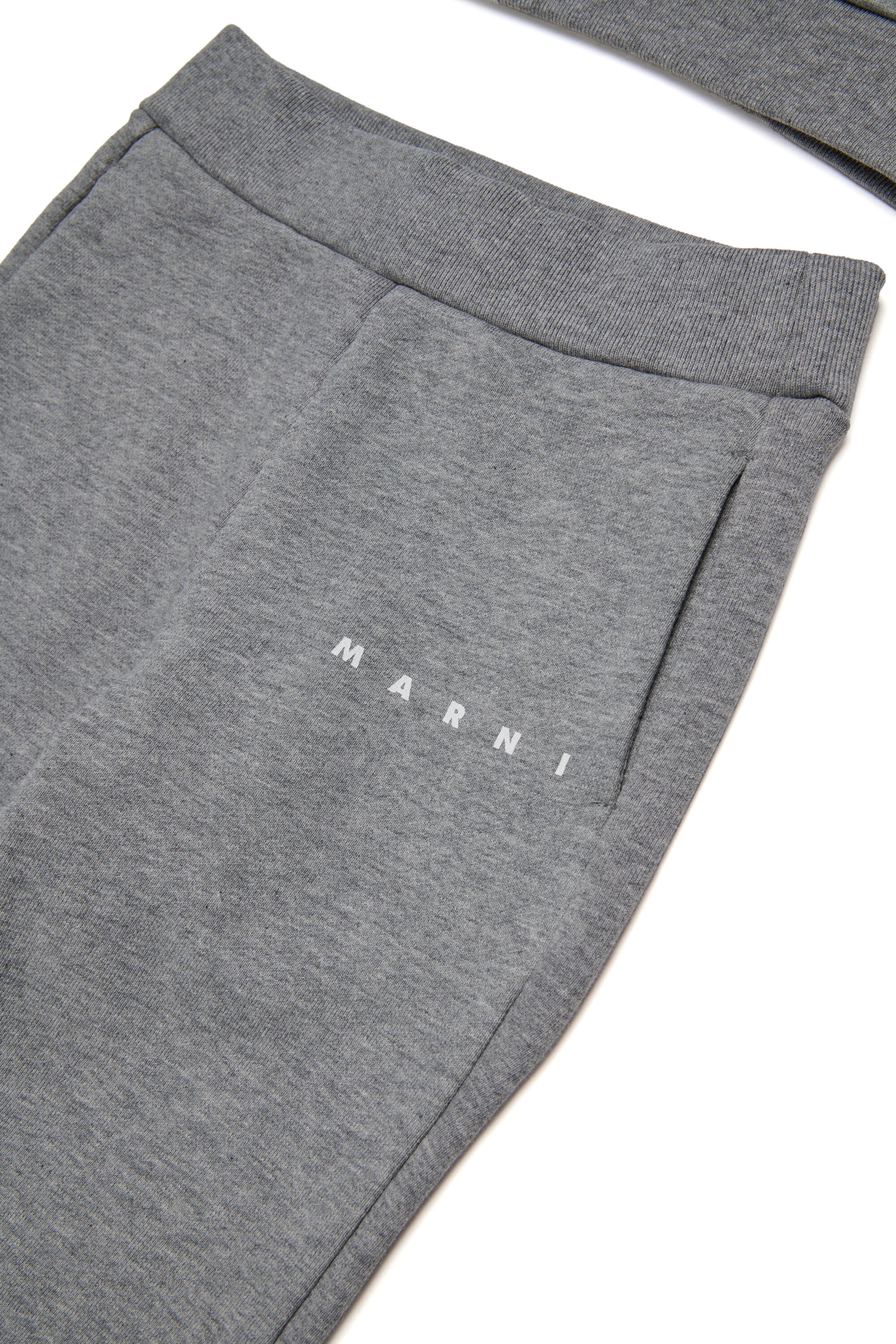 Fleece tracksuit set with institutional logo