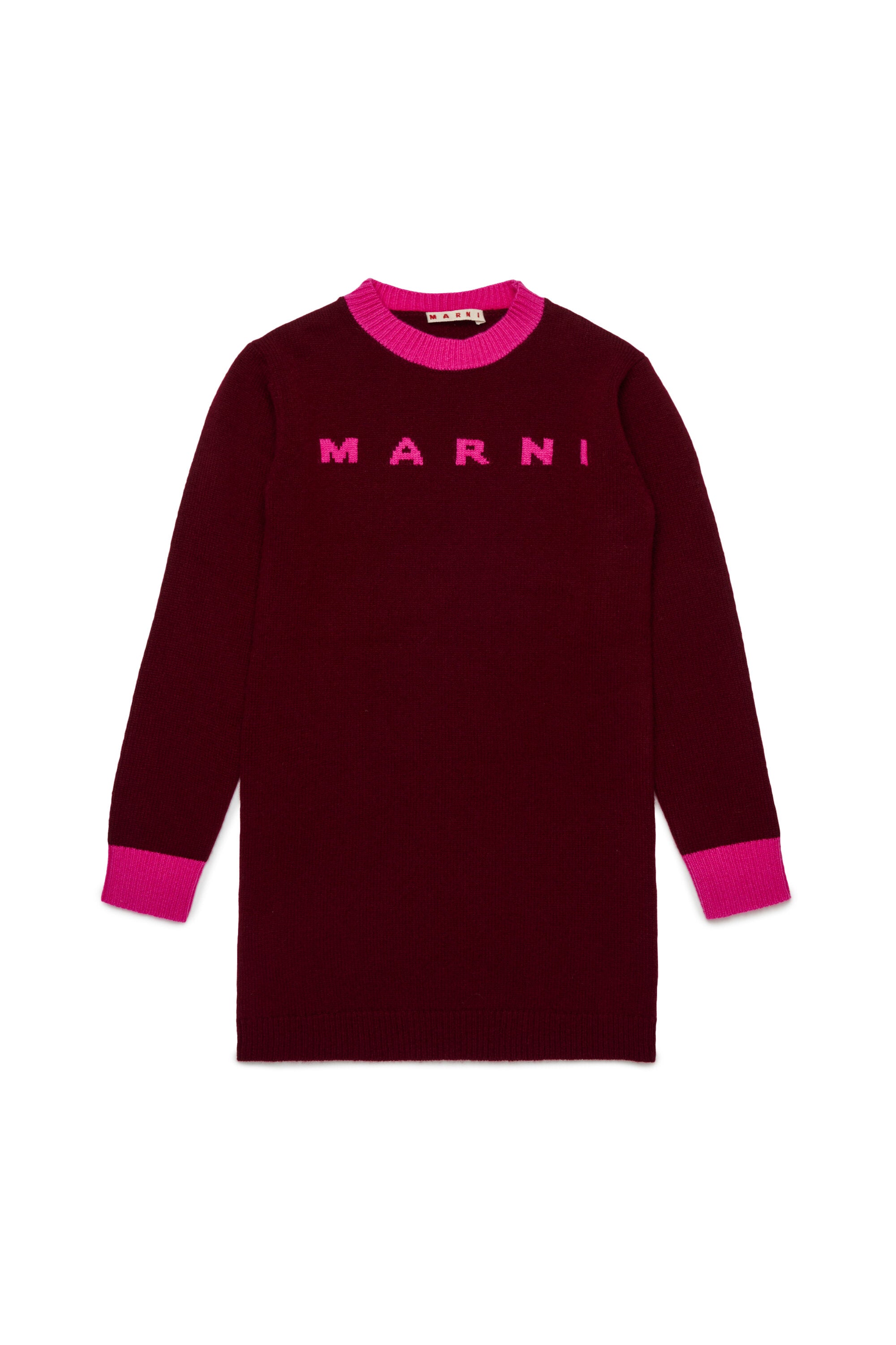 カシミア混ニット・ミニ・ドレス