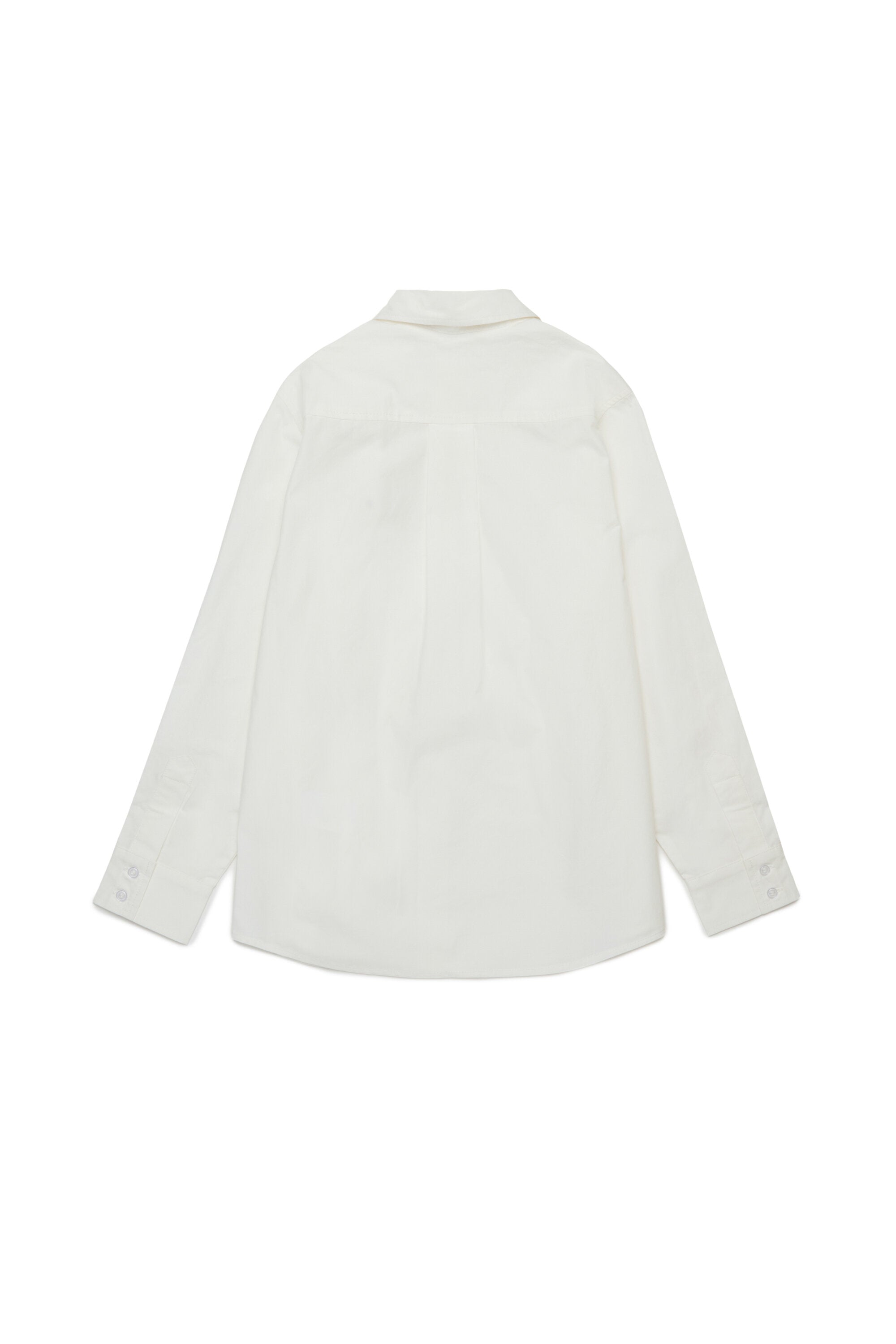 刺繍ロゴ入りポプリン・シャツ