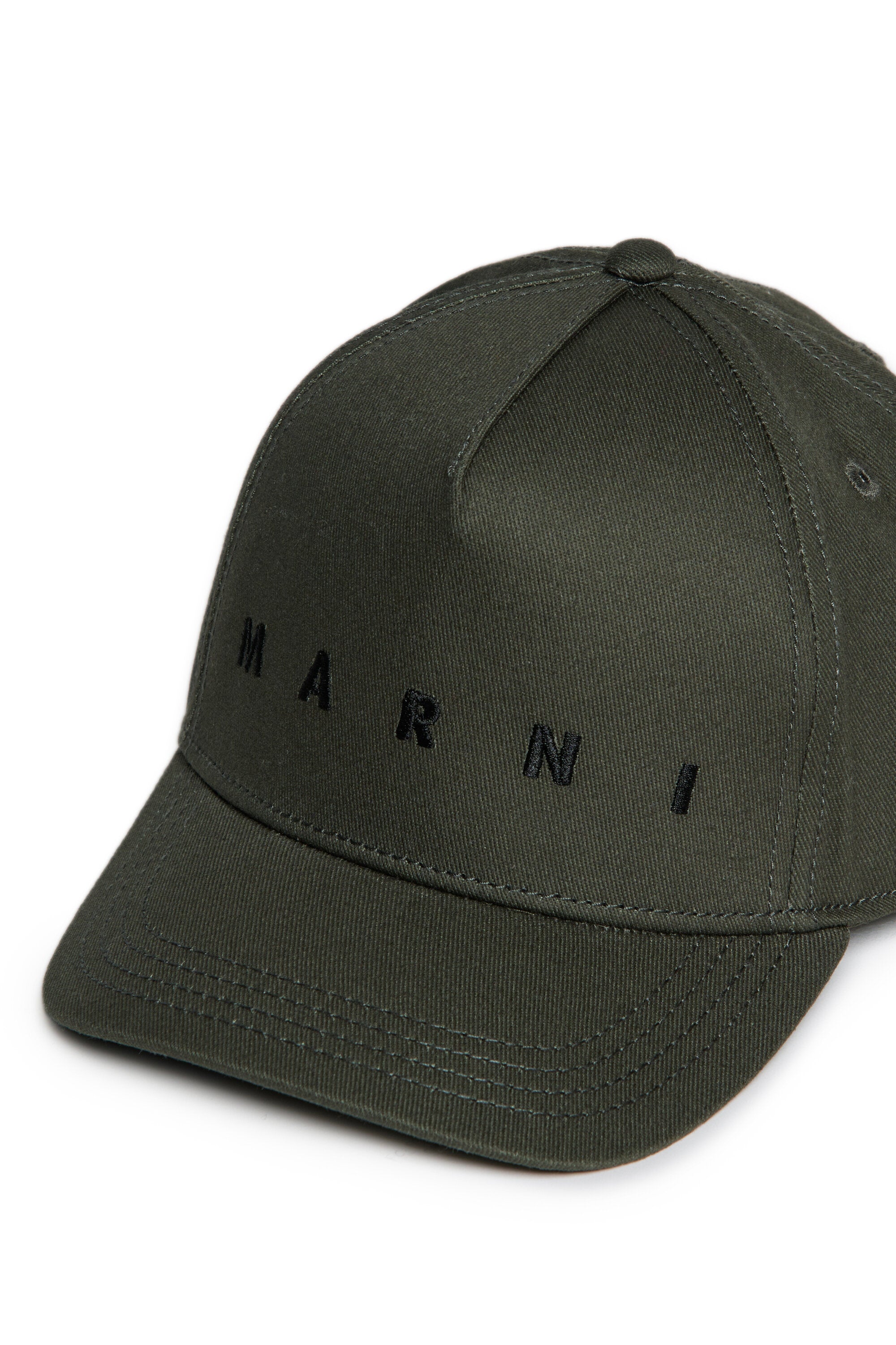 Gabardine baseball cap with logo