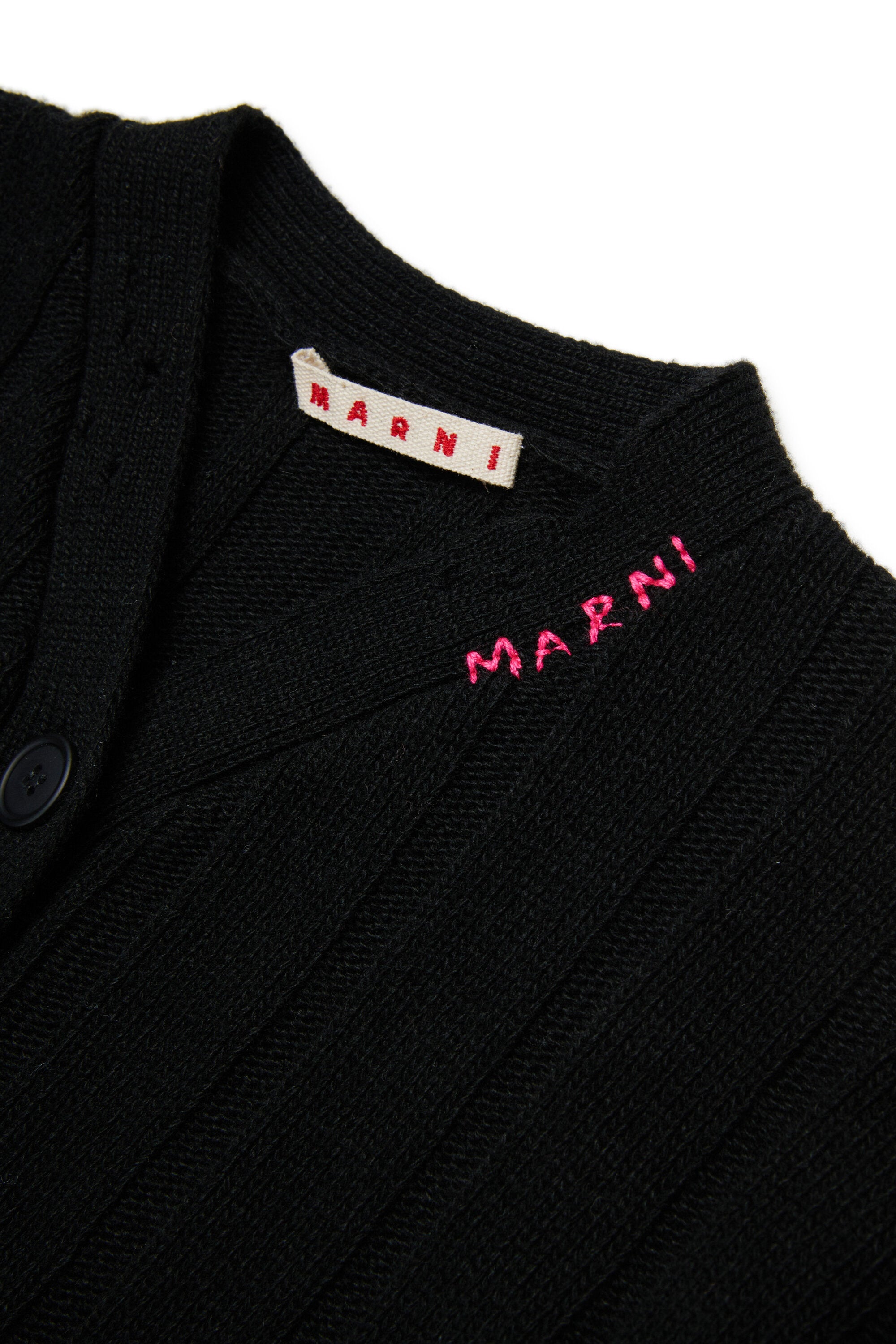 ウール混カーディガン