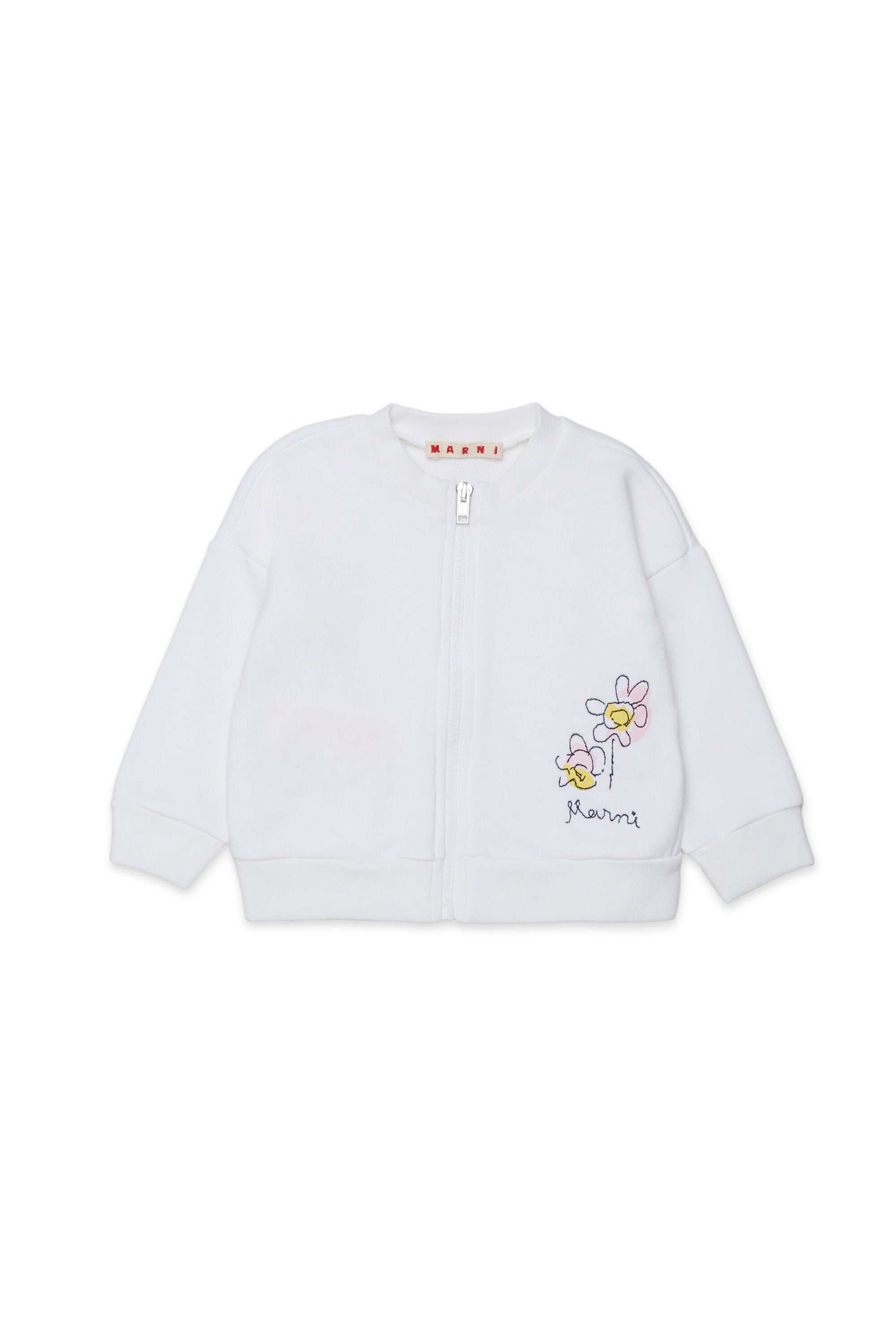 ロゴ入りフルジップスウェット