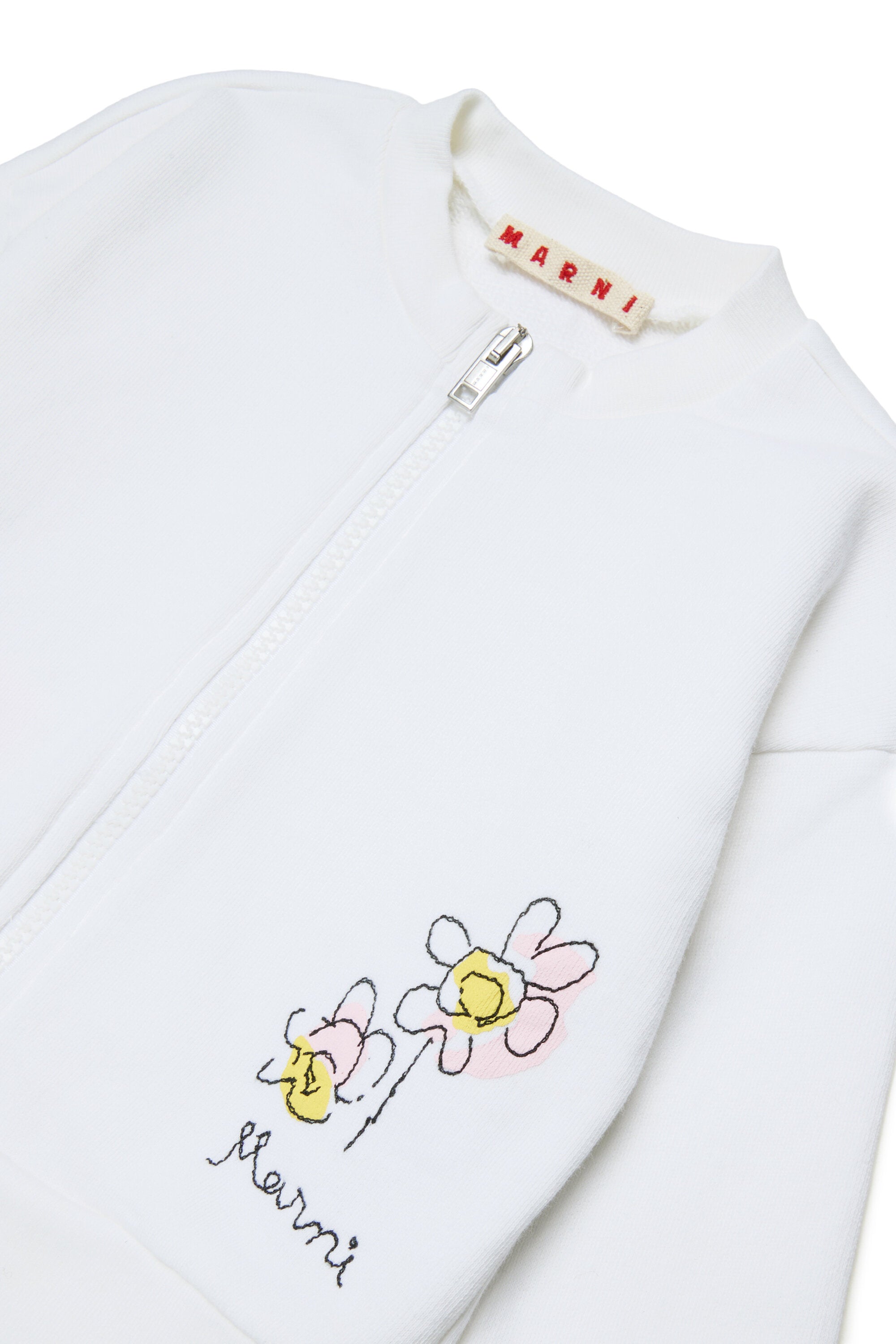 ロゴ入りフルジップスウェット