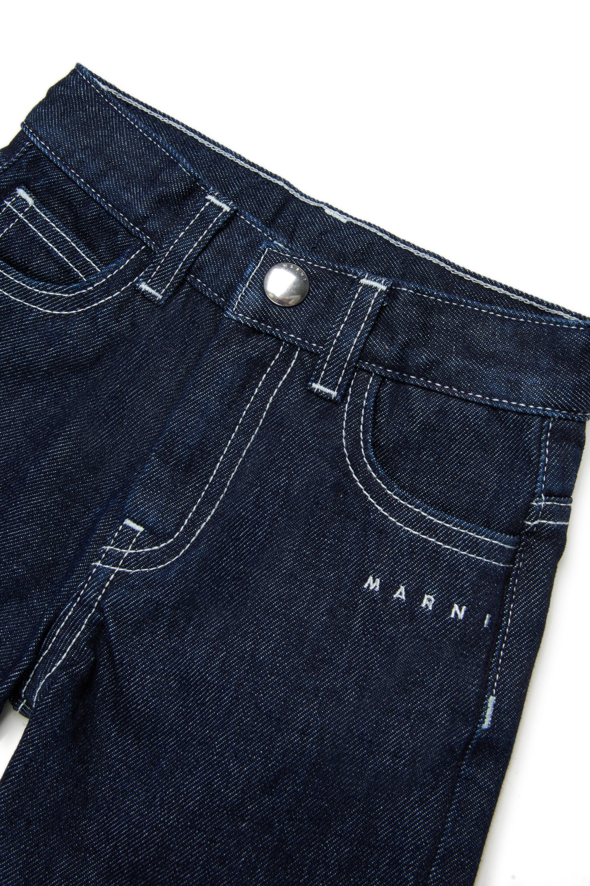 ダークブルーデニムショートパンツ