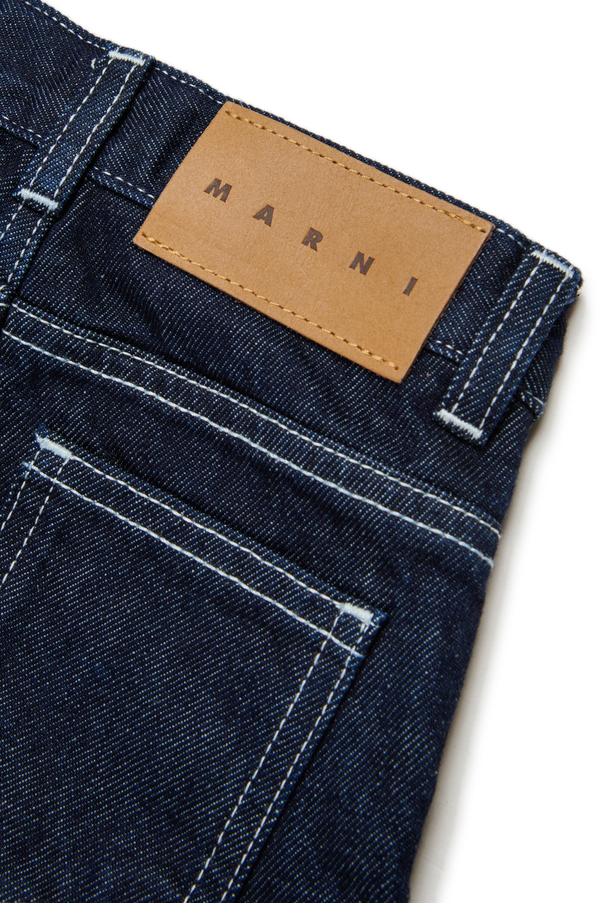 ダークブルーデニムショートパンツ