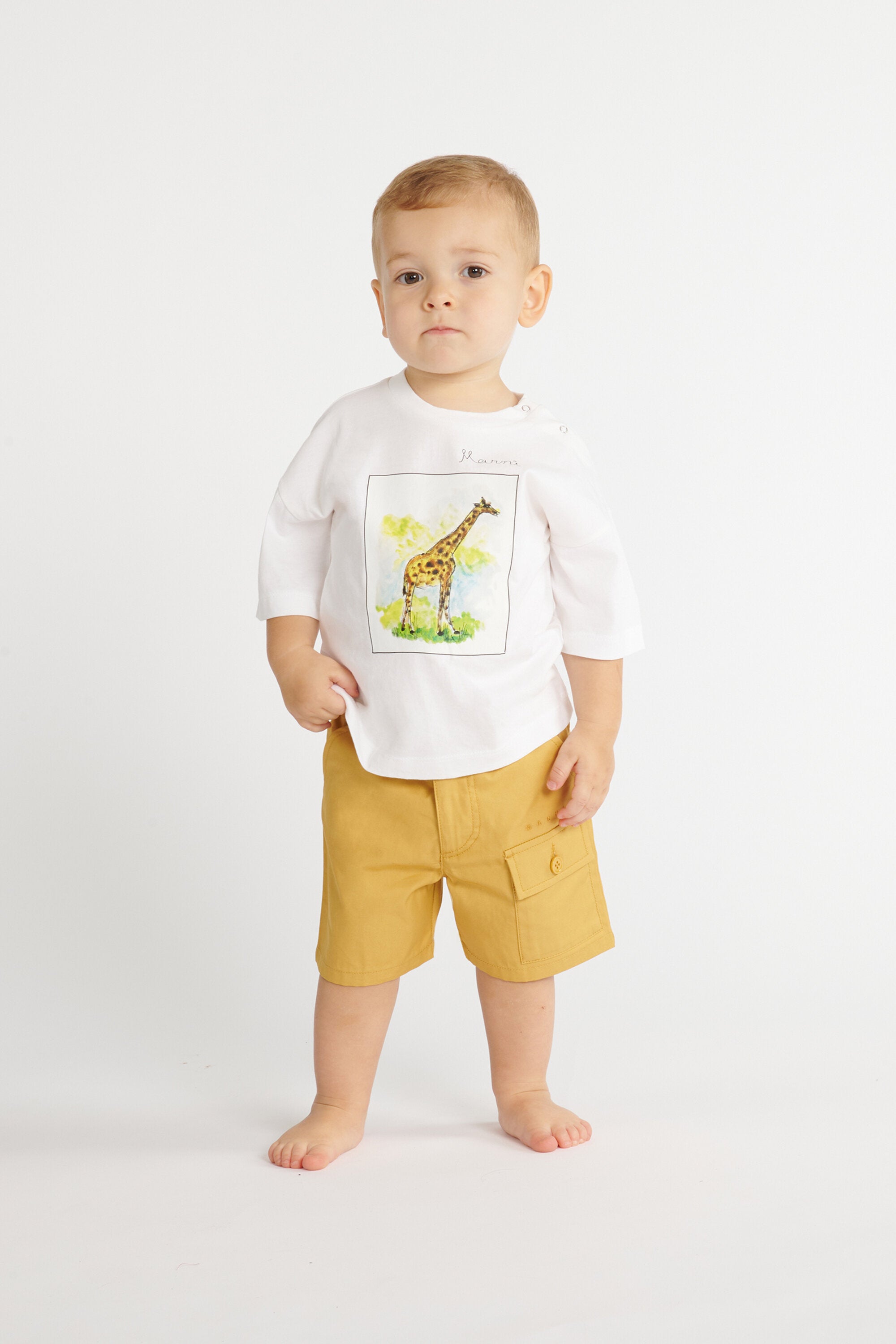 ロゴ入りカーゴショーツ