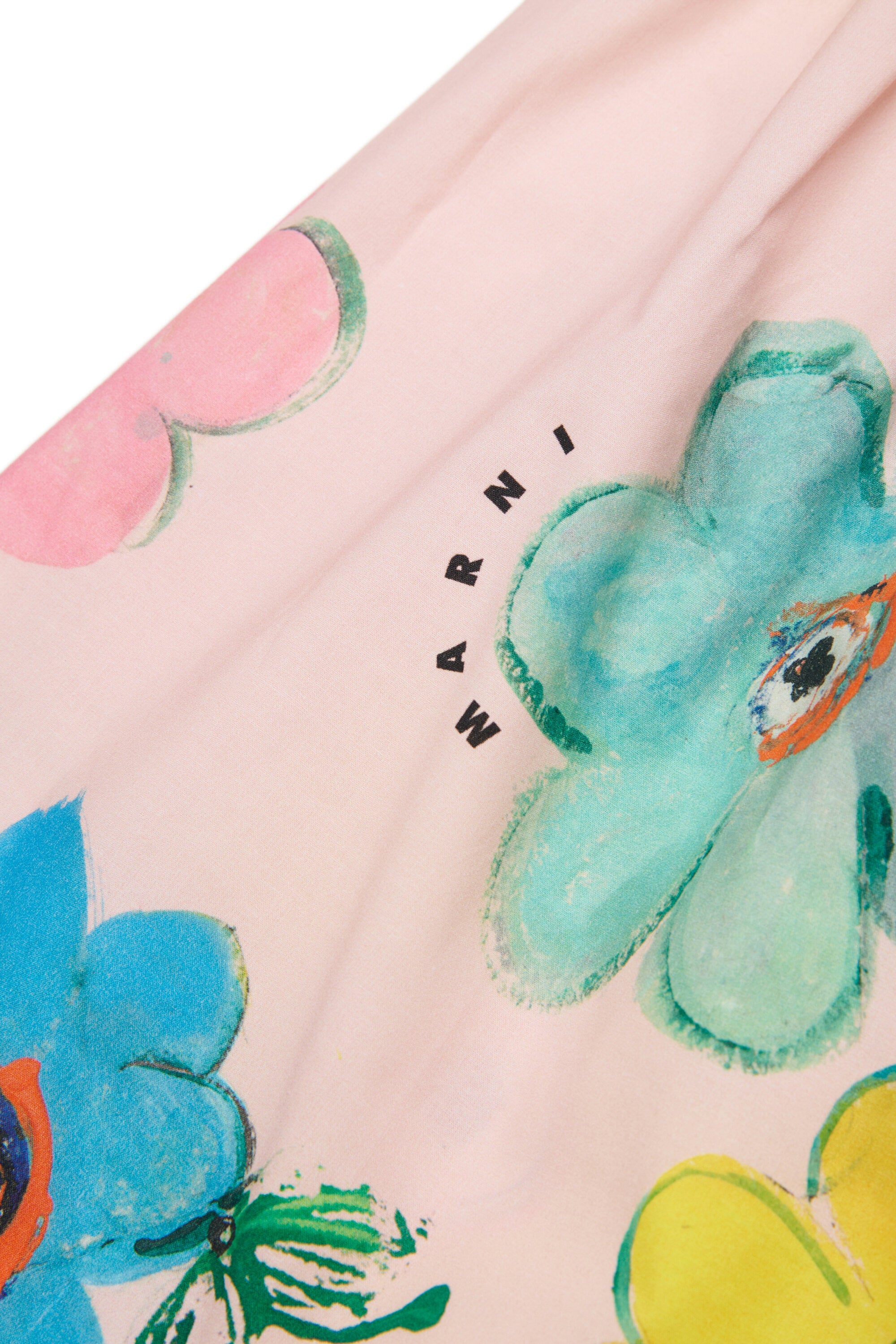 Floral skirt with logo